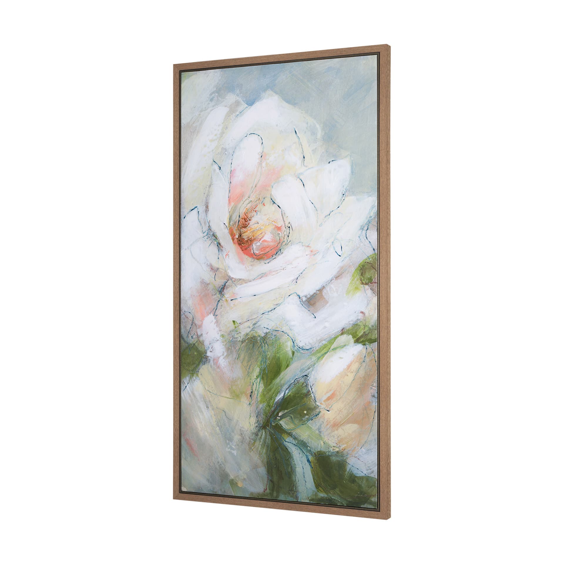 Aromatic Rose by Mercana Studio a Hand Embellished Textured Framed Canvas — product photograph