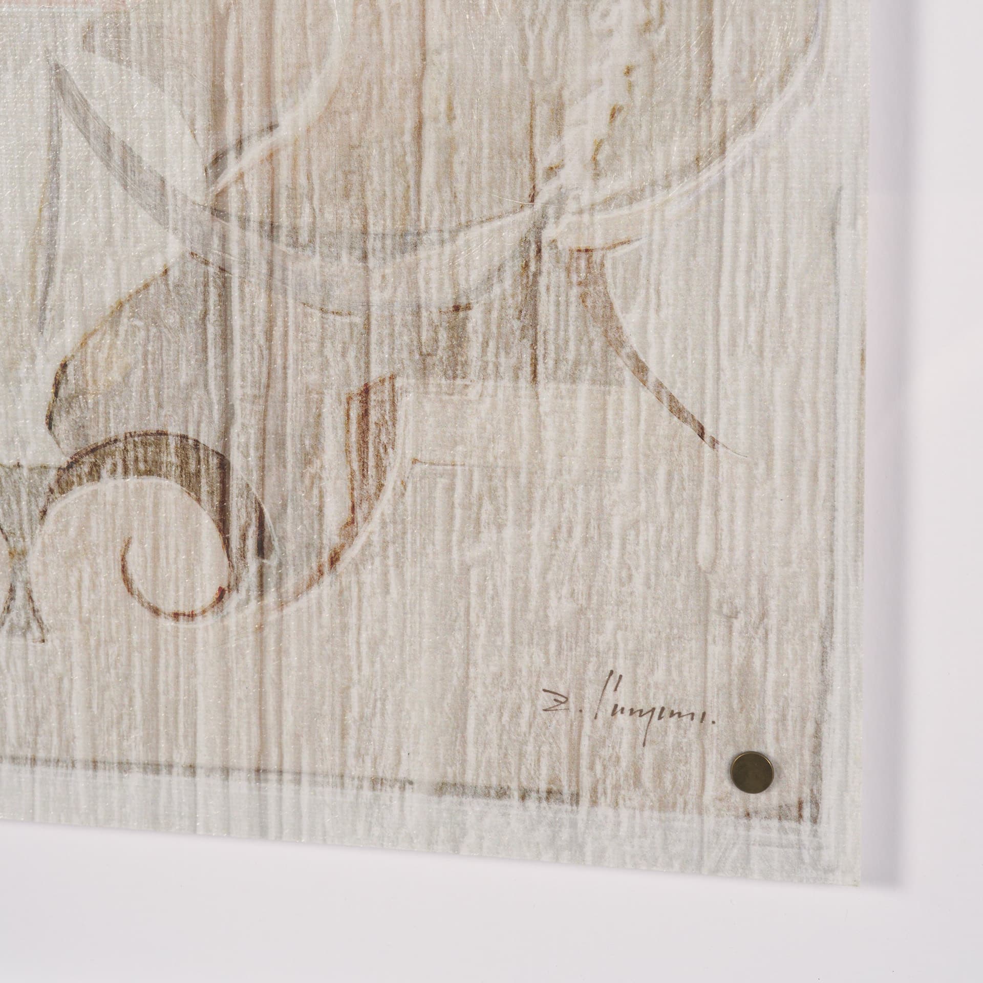 Panel Etching II by Mercana Studio a Hand Embellished Framed Art Print under Glass — product photograph