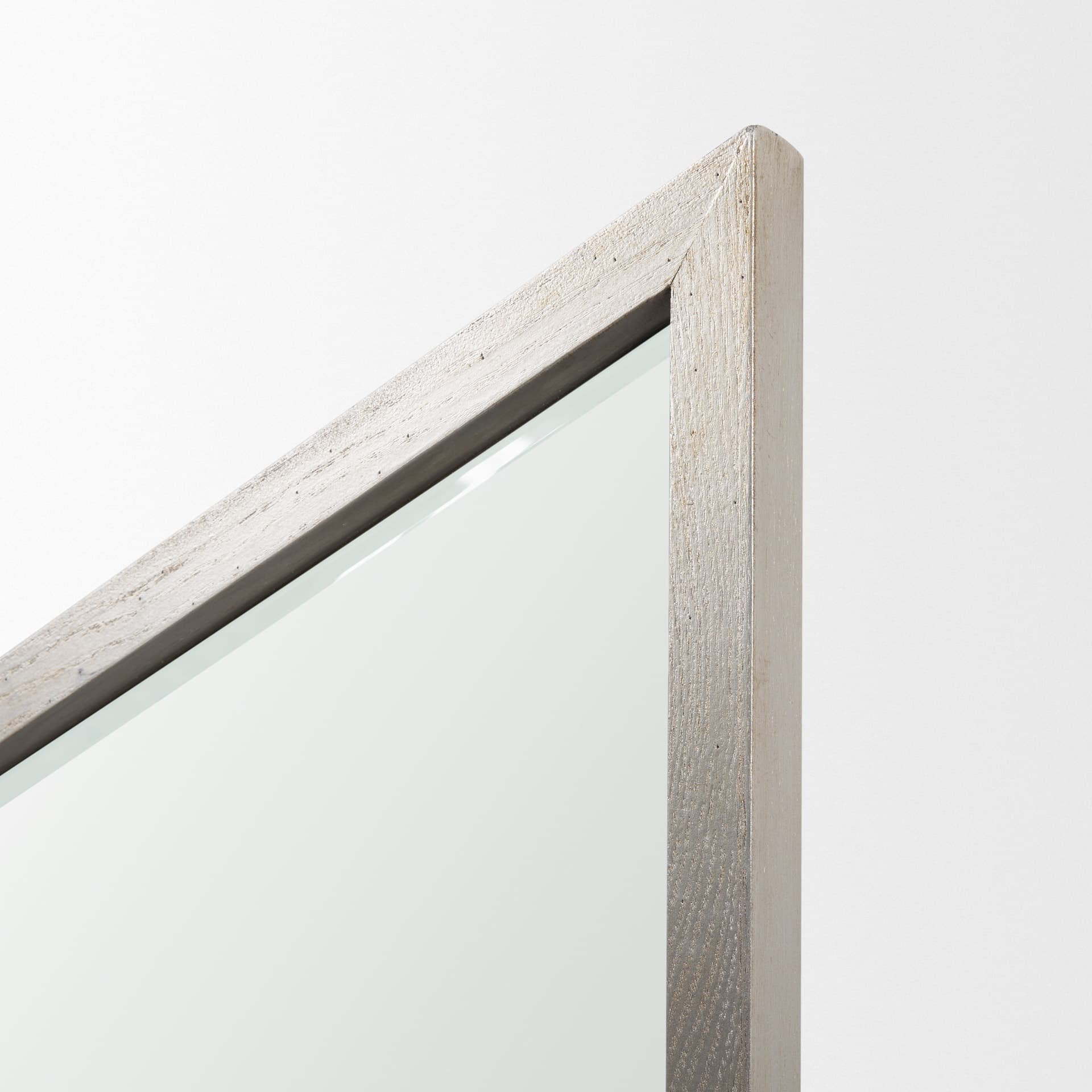 Chevren 26 x 22 Silver Wood Frame Mirror — product photograph