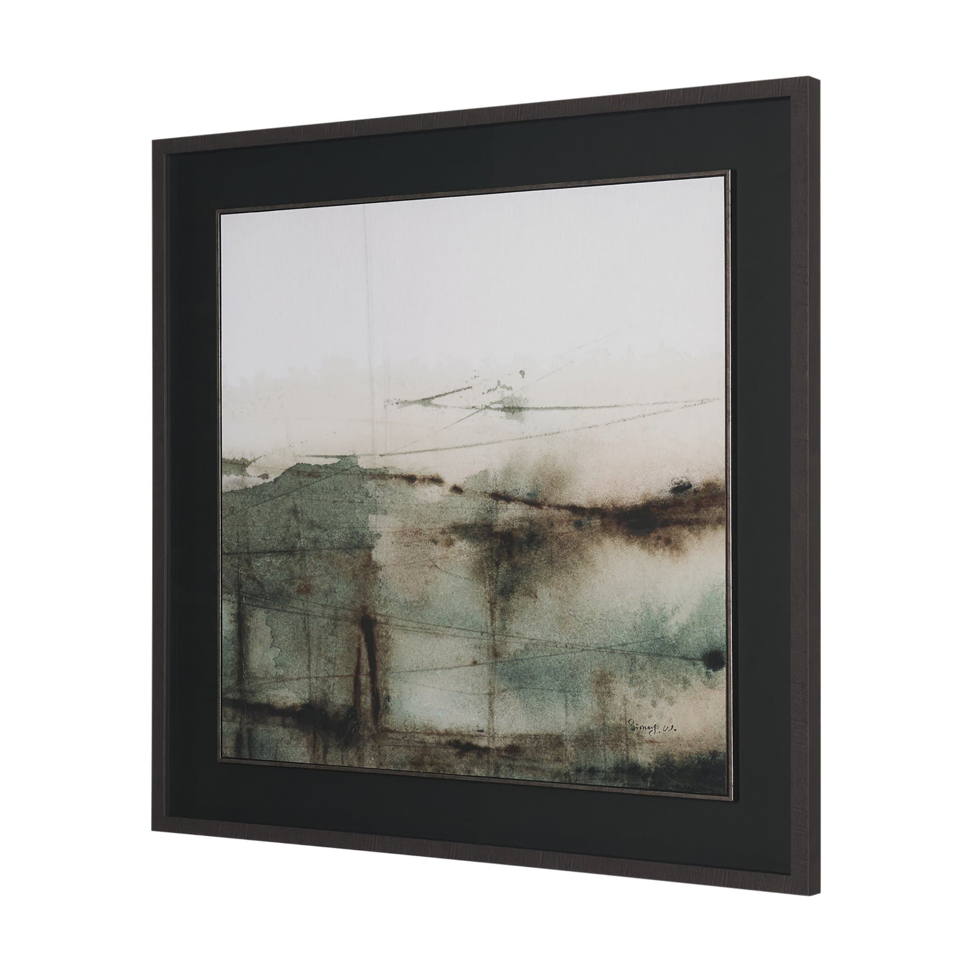 Watercolor Dreamscape II by Mercana Studio Hand Embelished Framed Artwork Matted under Glass — product photograph