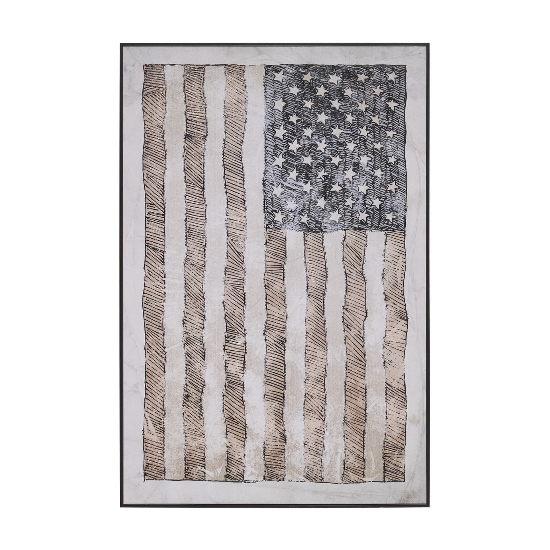 USA Flag by Mercana Studio a Hand Embellished Framed Art Print — product photograph
