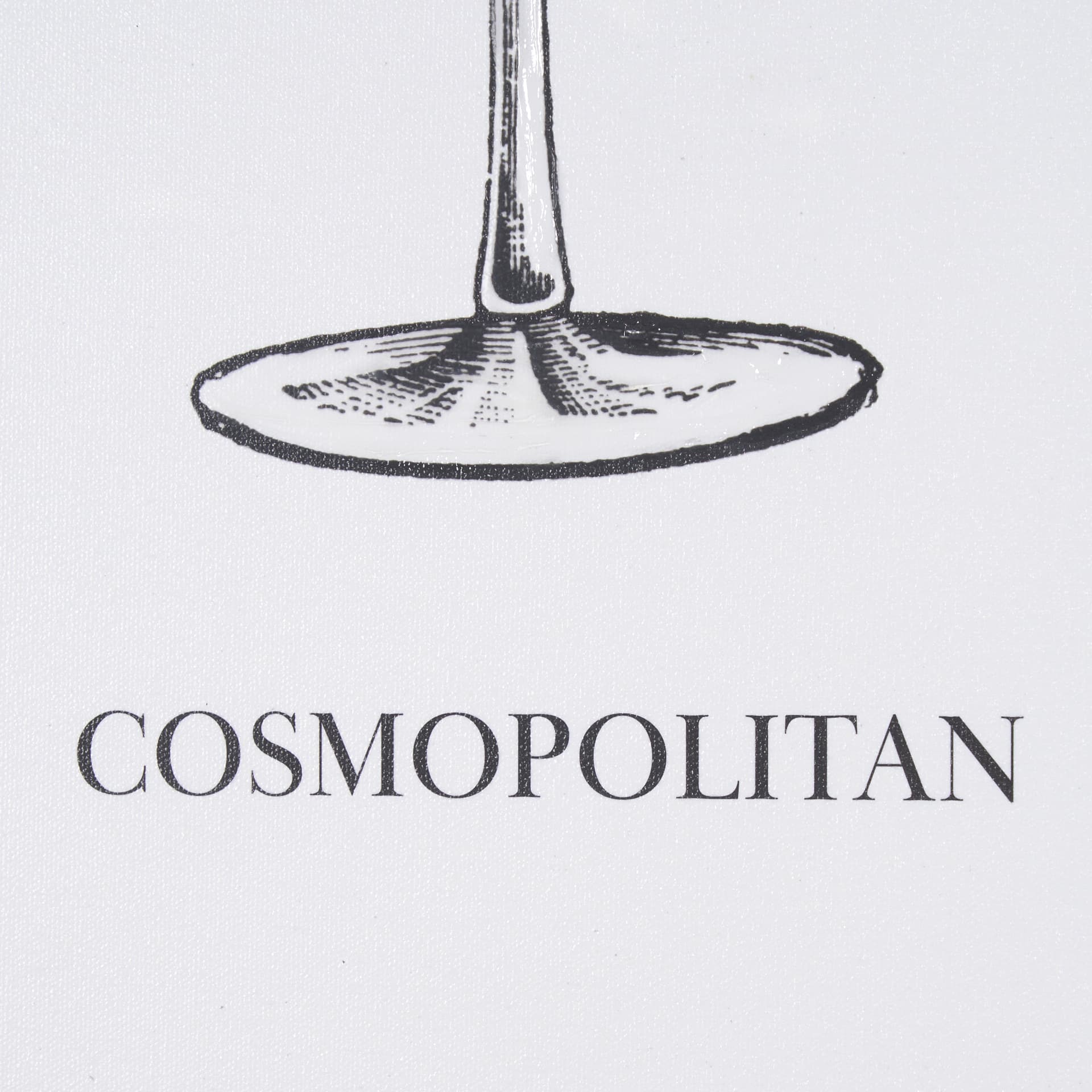 Vintage Cocktails-Cosmo by Gwen Aspell Hand Embellished Textured Framed Art Print Matted under Glass — product photograph