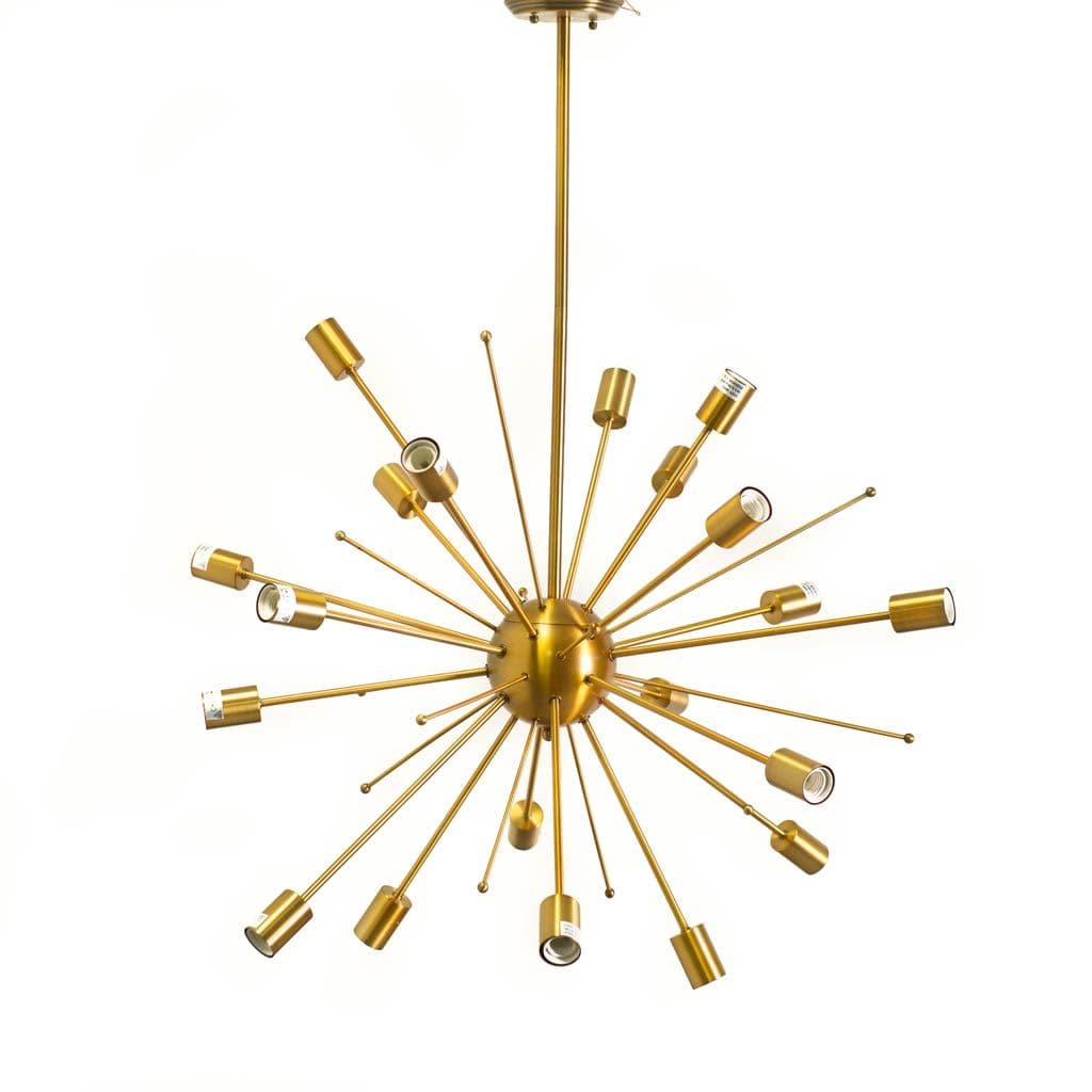 Edisonna II (38"D) Gold Sputnik Twenty Bulb Chandelier — product photograph