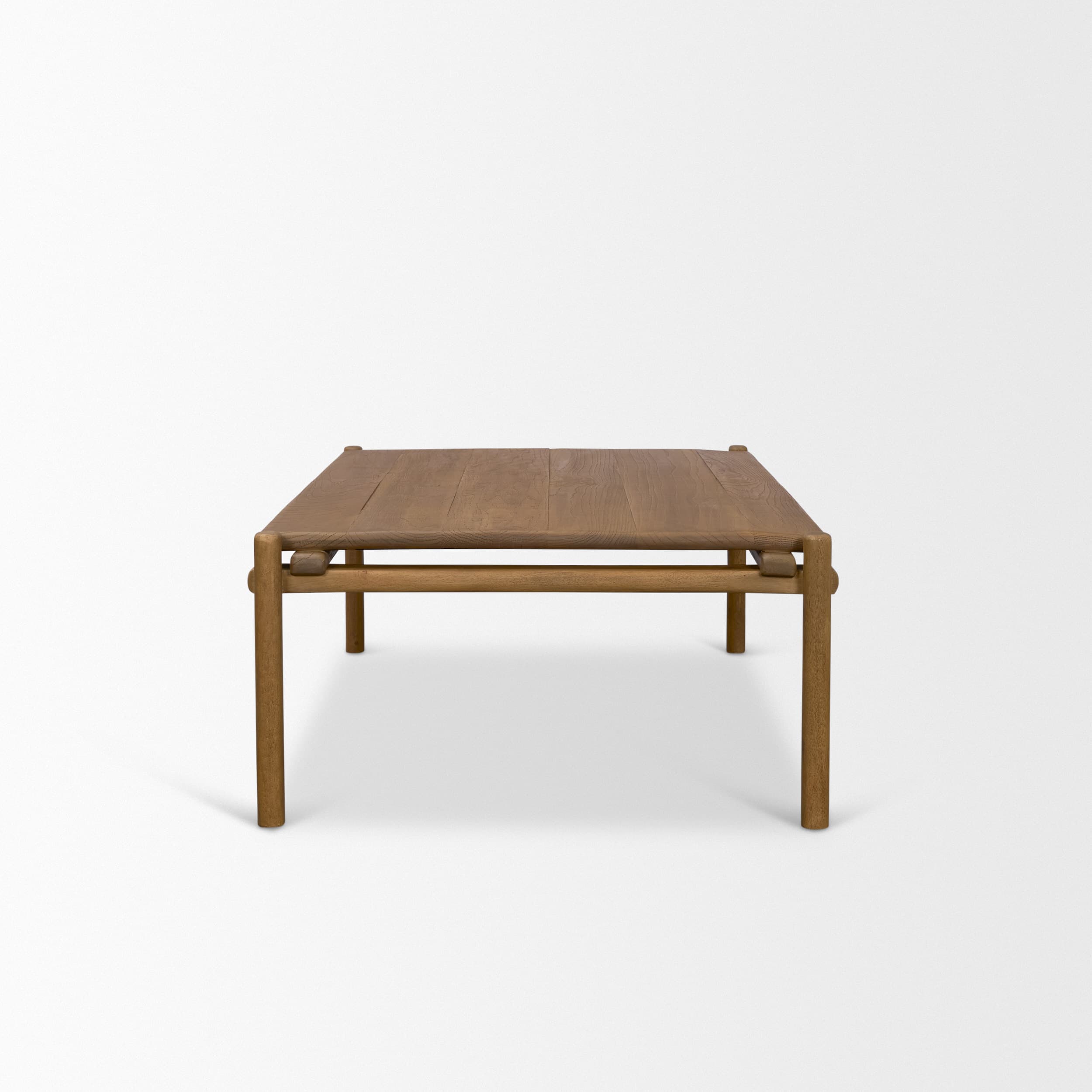 Riven Oak Wood Rectangular Coffee Table — product photograph