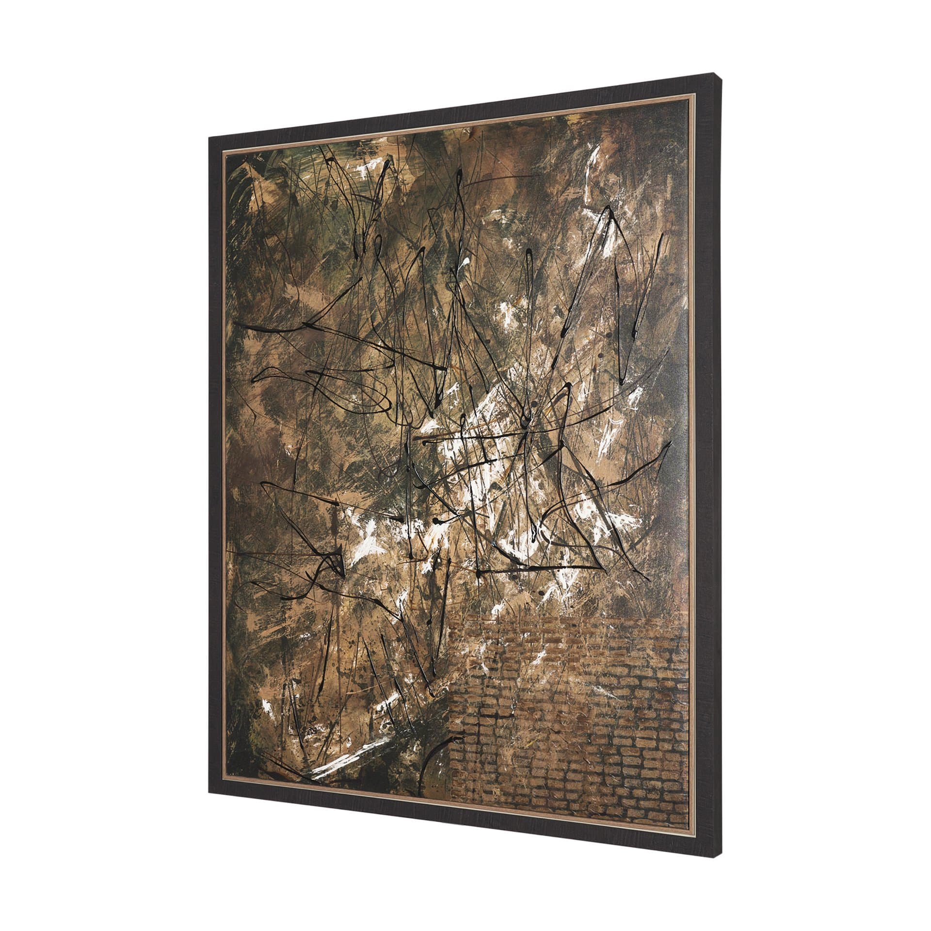 Chaos & Order II by Chad Warren a Hand Embellished Textured Framed Canvas — product photograph
