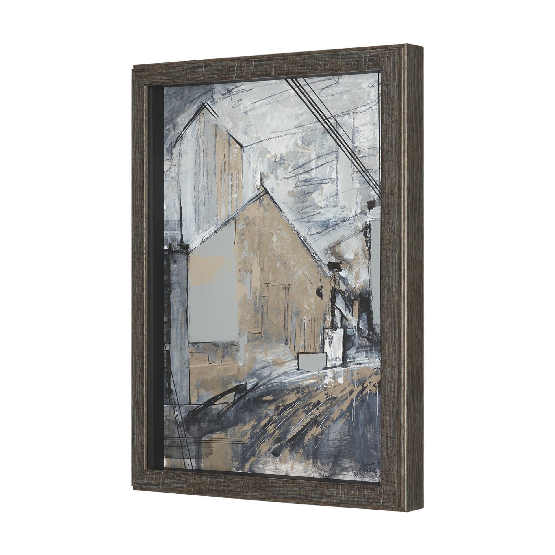 Community 3B by Mercana Studio Framed Artwork Matted under Glass — product photograph