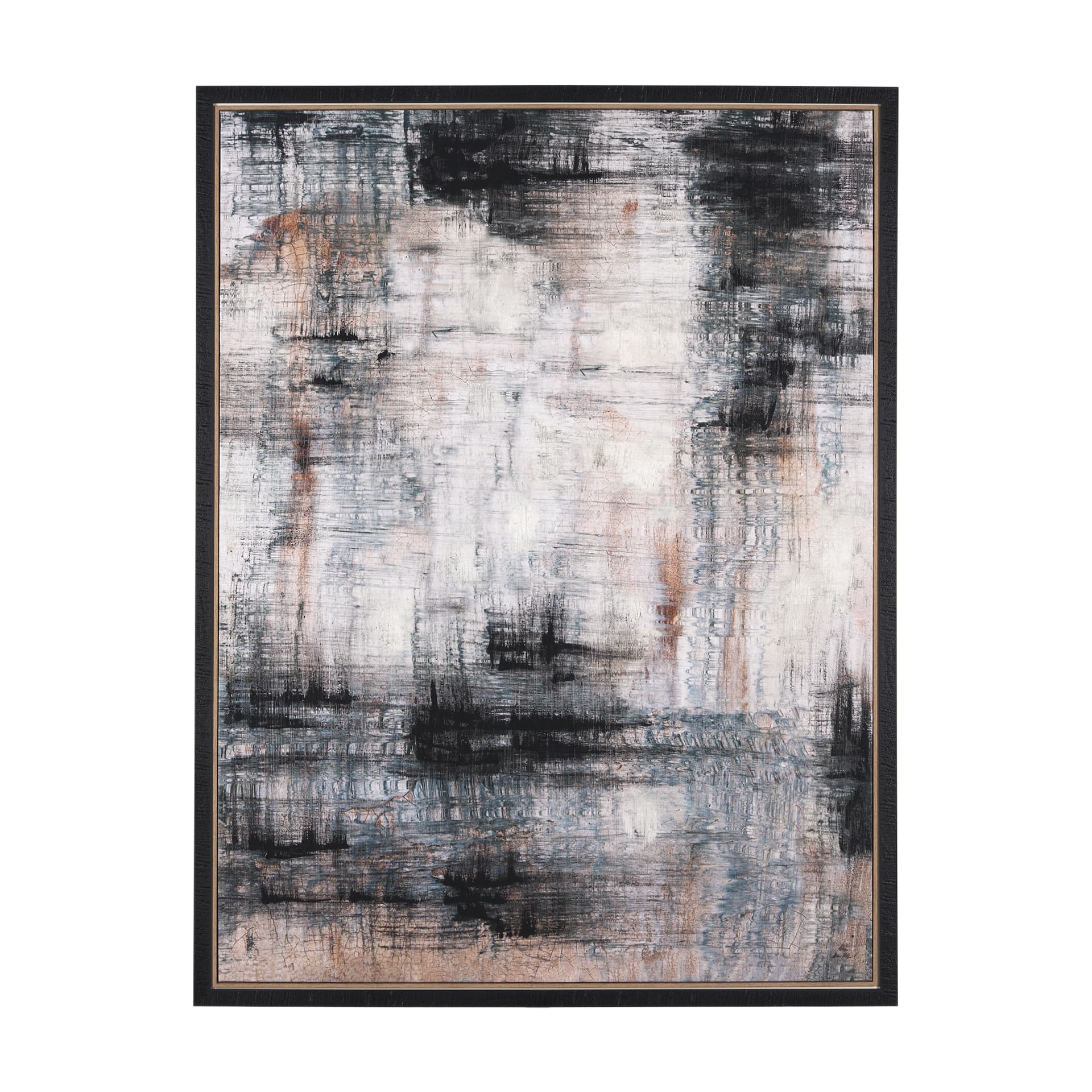 Merge Framed Canvas by Morgan McLaren a Hand Embellished Textured Framed Canvas — product photograph