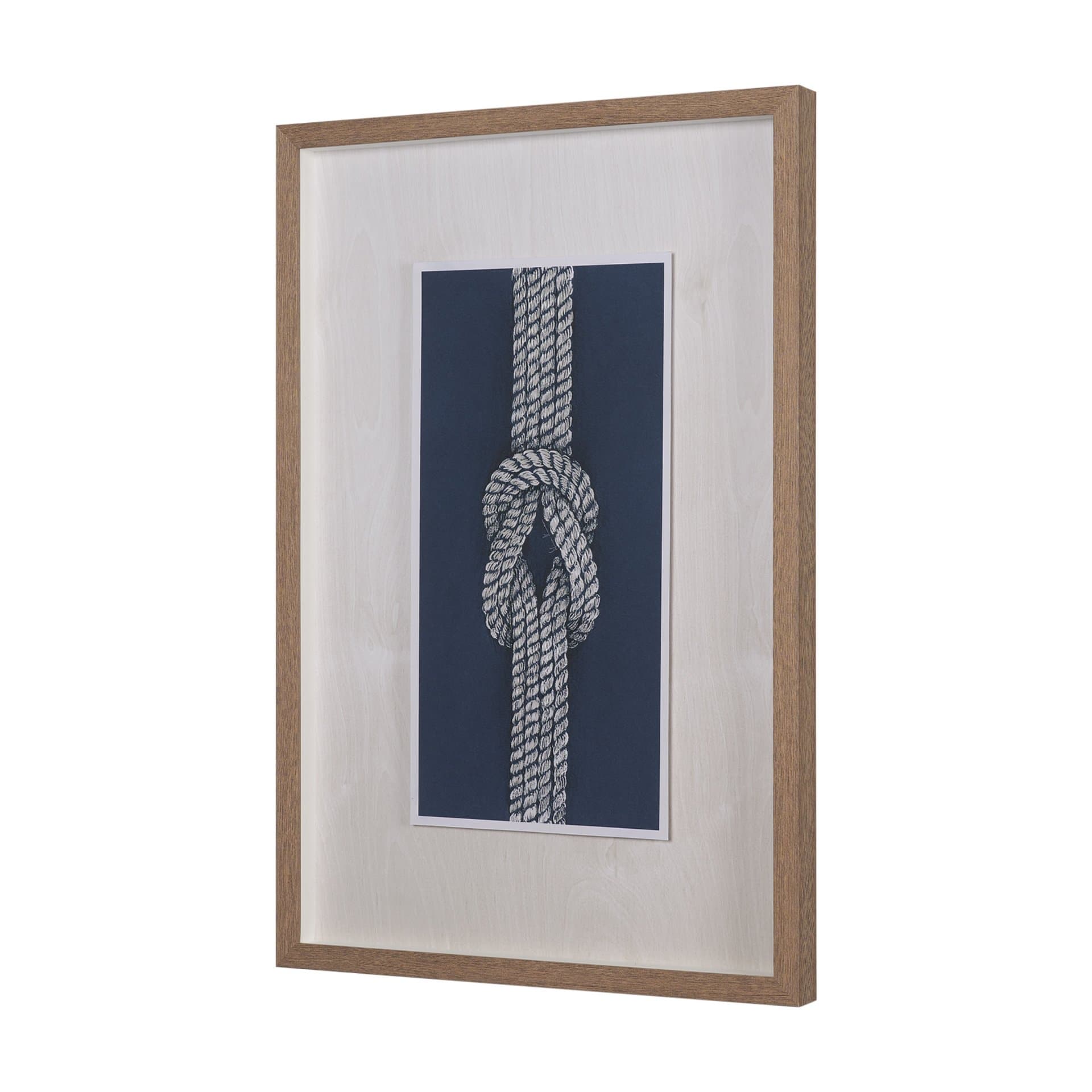 Square Knot by Mercana Studio Hand-Embellished Framed Artwork Matted under Glass — product photograph