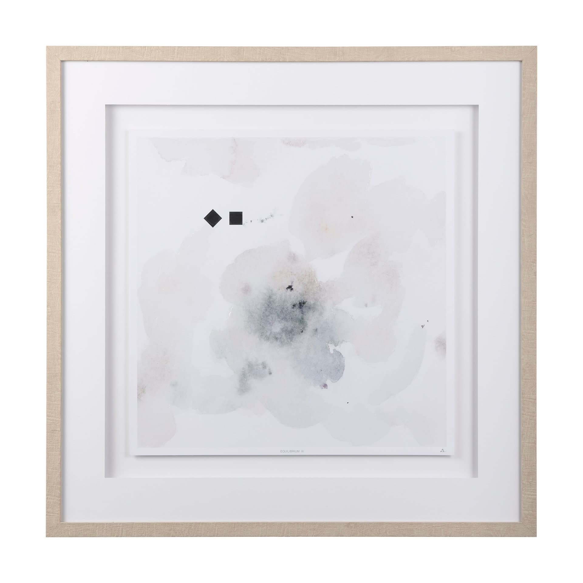 Equilibrium III by Mercana Studio a Hand Embellished Textured Framed Art Print Matted under Glass — product photograph