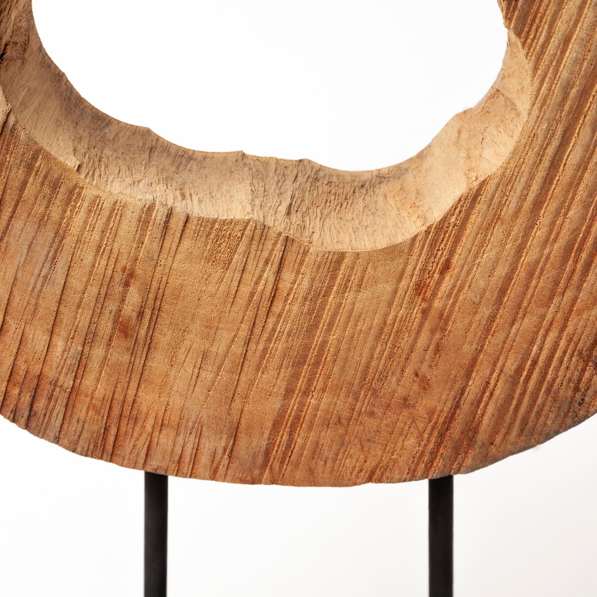 Ironwood II (Small) 13L x 4W Natural Wooden Circular Object — product photograph