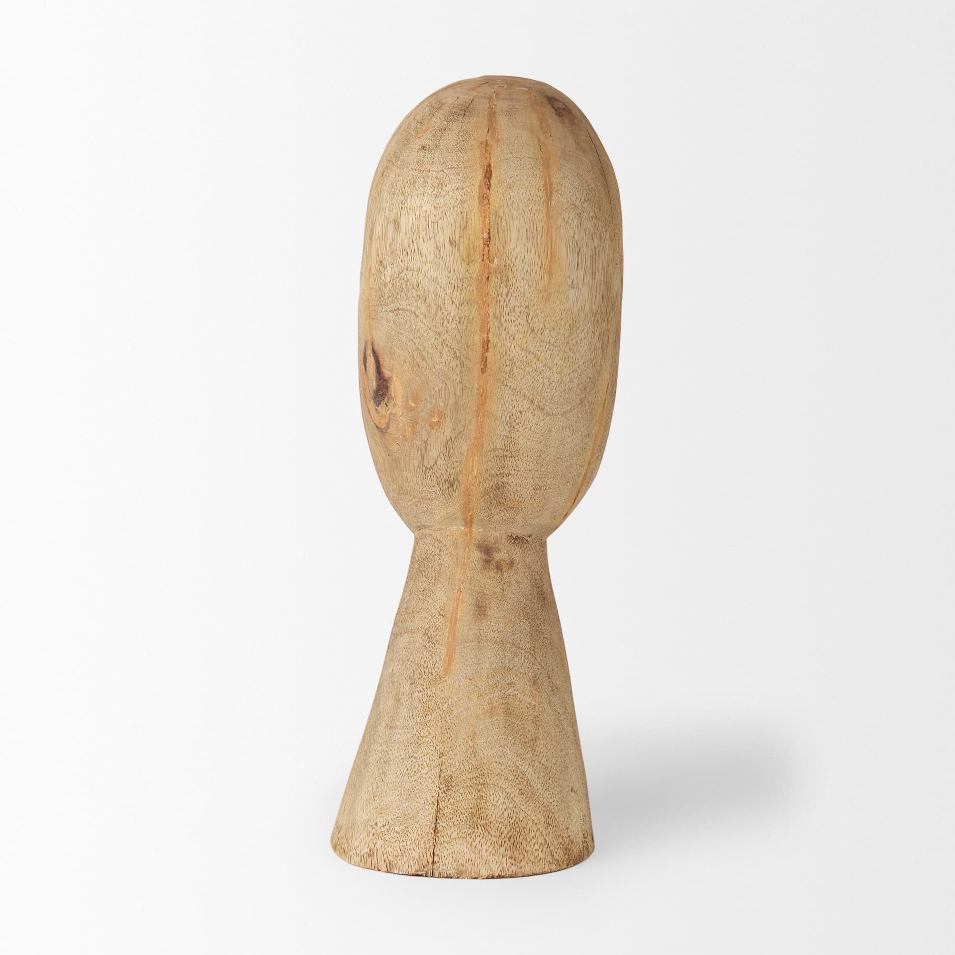 Ivan Large Wooden Head Sculpture — product photograph