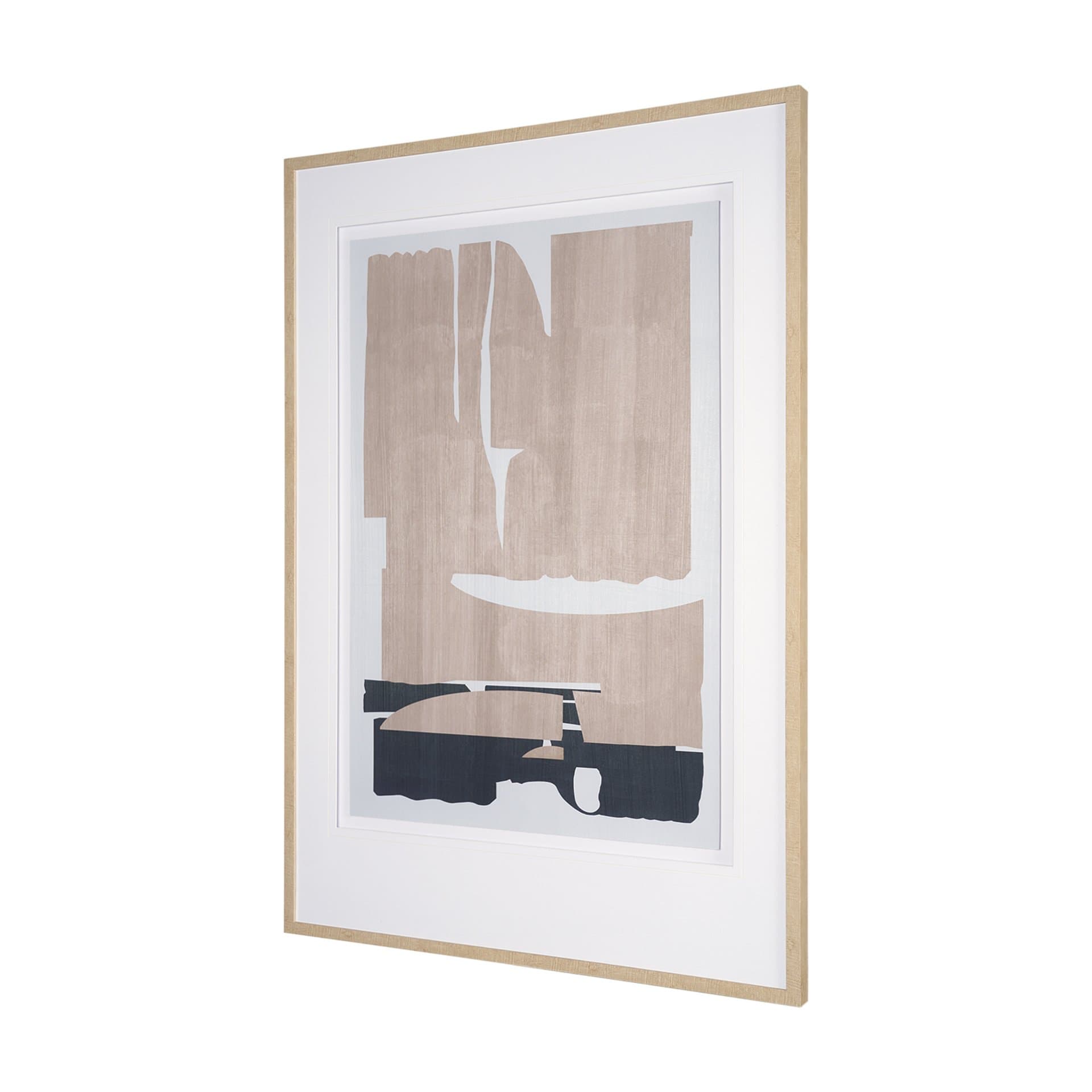 Deep Golden Brown I by Cartissi Textured Framed Artwork Matted under Glass — product photograph