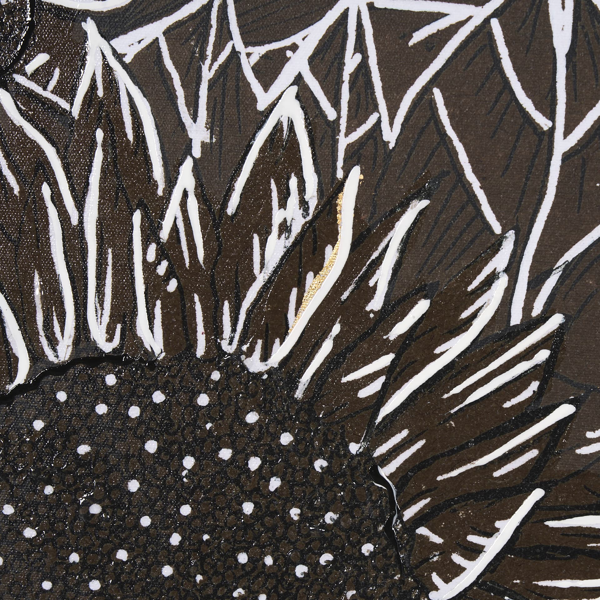 Sunflower Fest VI by Mercana Studio a Hand Embellished Textured Framed Art Print — product photograph