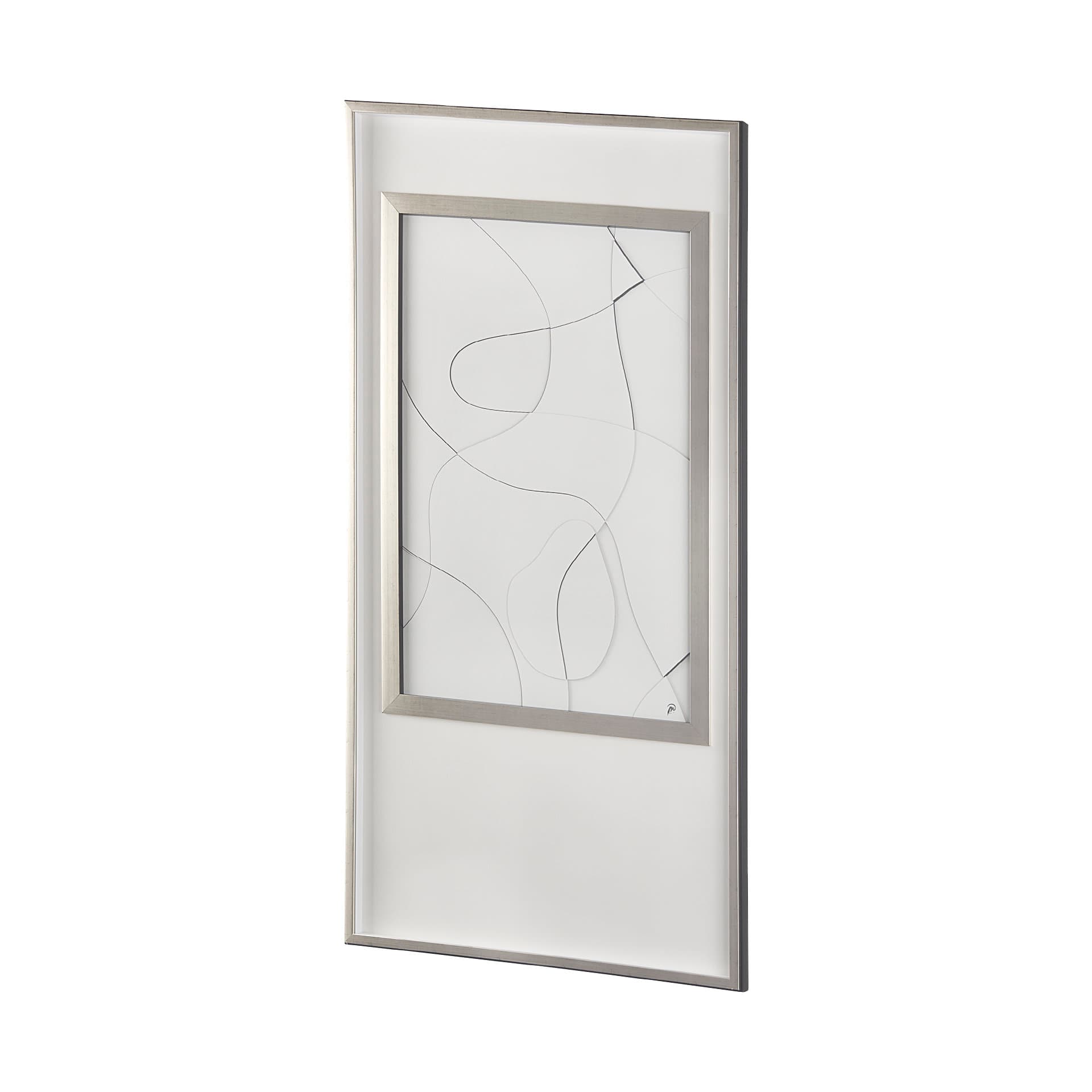 Geometry Experiment II by Studio M a handmade Original Framed Artwork under Glass — product photograph