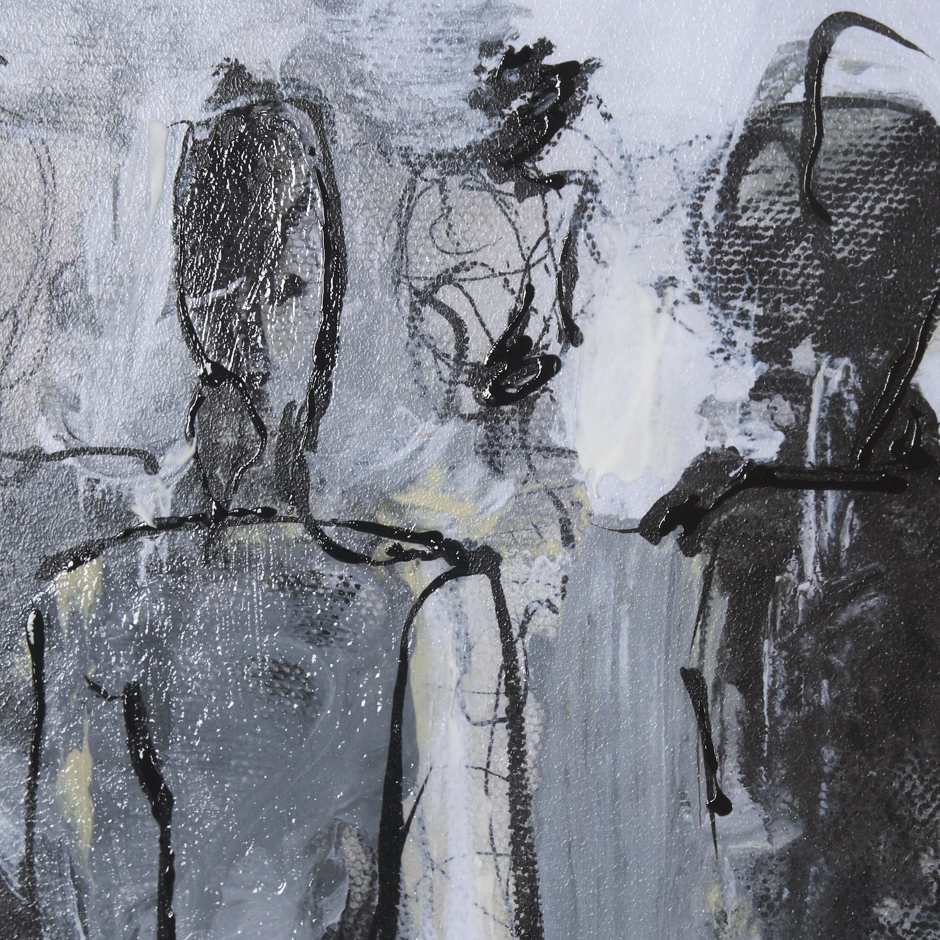 Gathering II by Mercana Studio a Hand Embellished Textured Framed Art Print Matted under Glass — product photograph