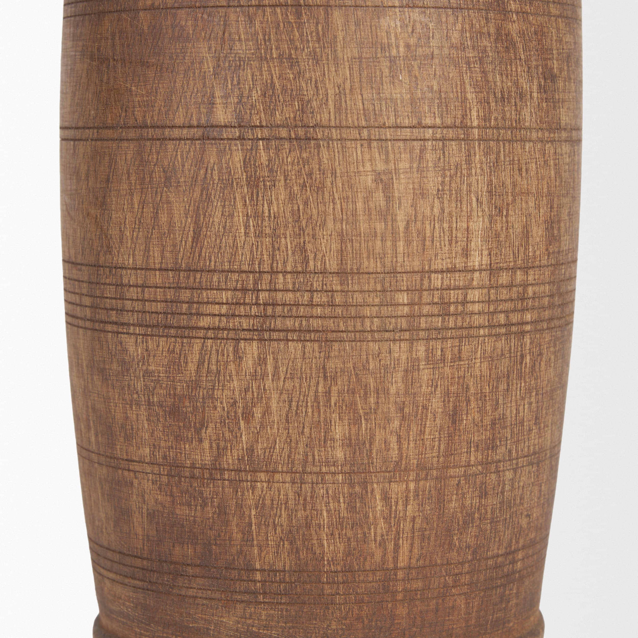 Porta Small Medium Brown Reclaimed Wooden Pot — product photograph