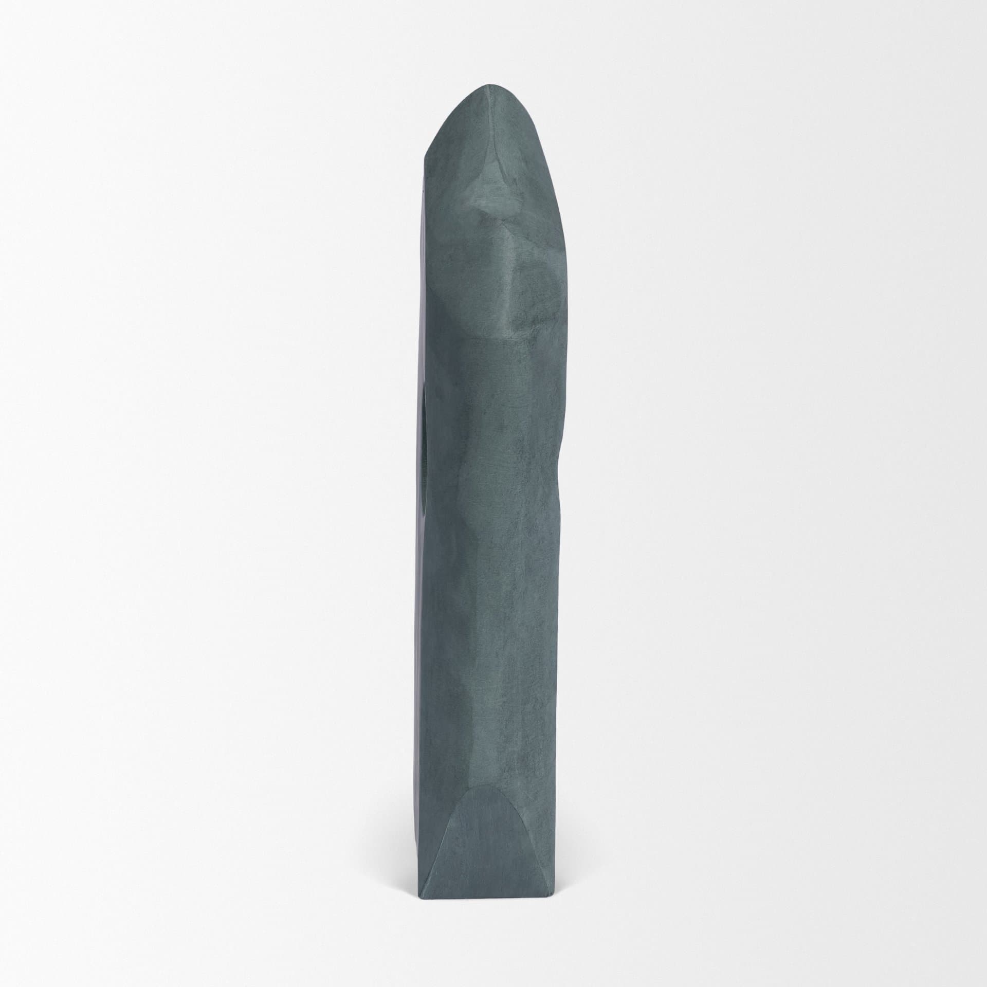 Carico Sculptural Gray Marble Decorative Object — product photograph