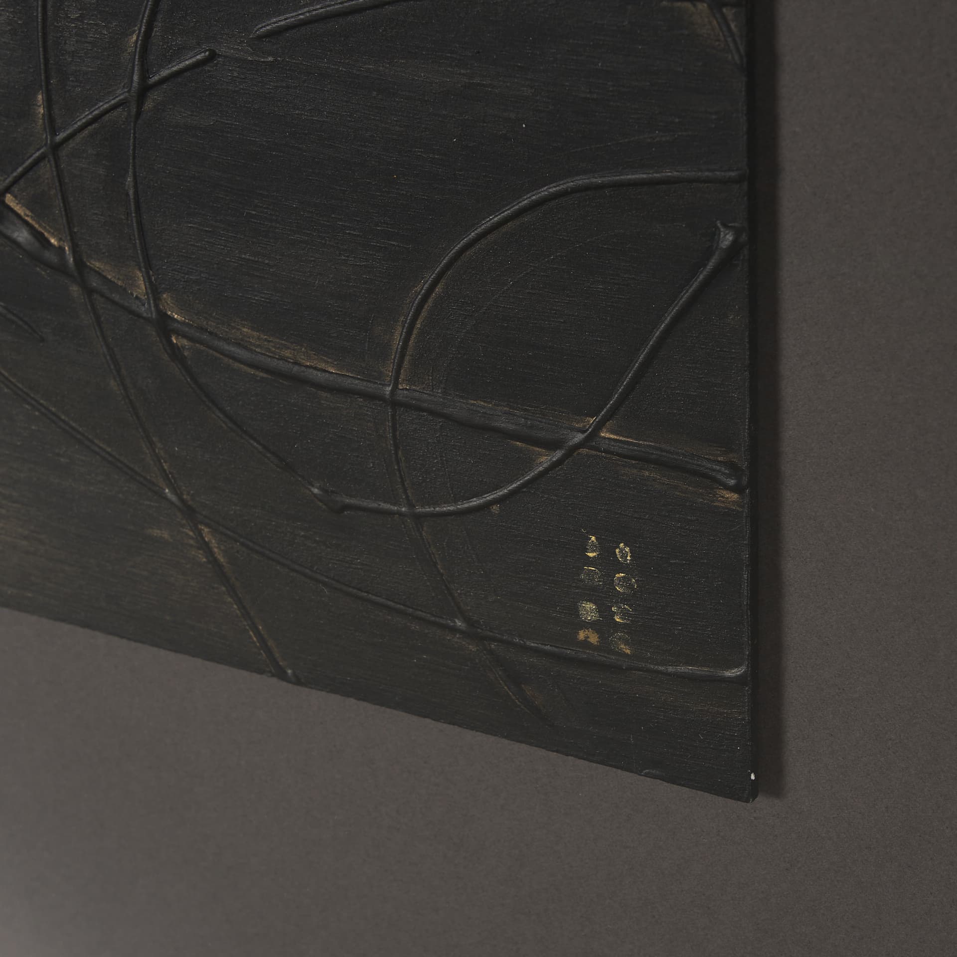Bronze Meandera by Studio M a handmade Original Framed Artwork under Glass — product photograph