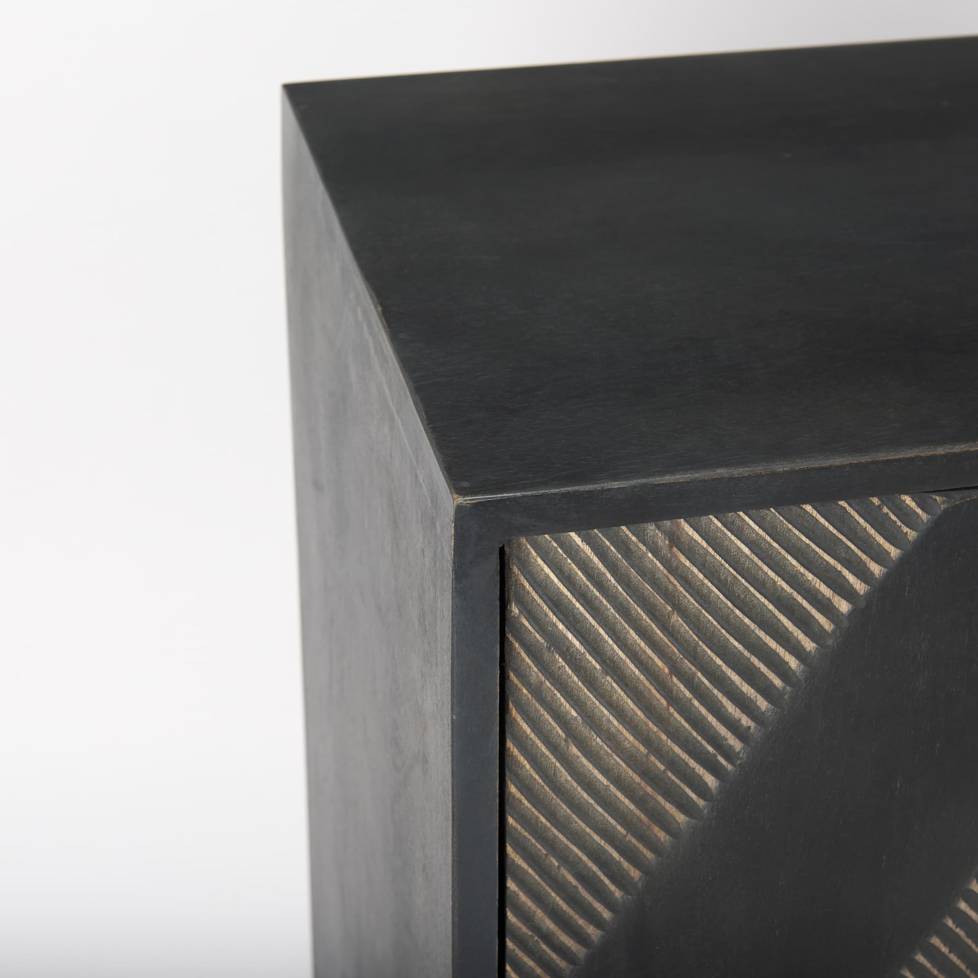 Hogarth 36.0L x 16.0W x 34.0H 2 Door Dark Accent Cabinet — product photograph