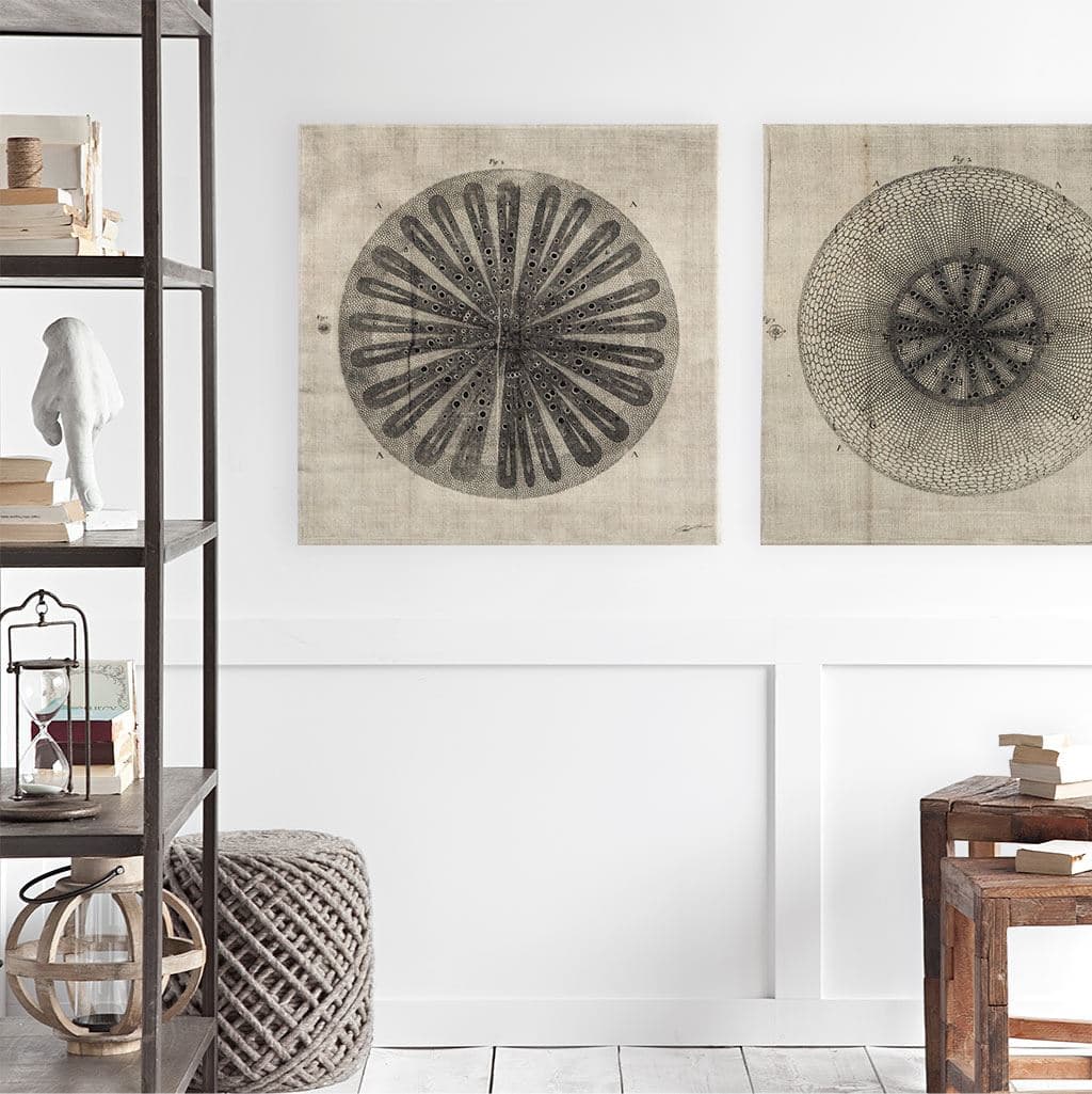 Cross Cut III (MC) by Mercana Studio a Hand Embellished Textured Canvas — product photograph