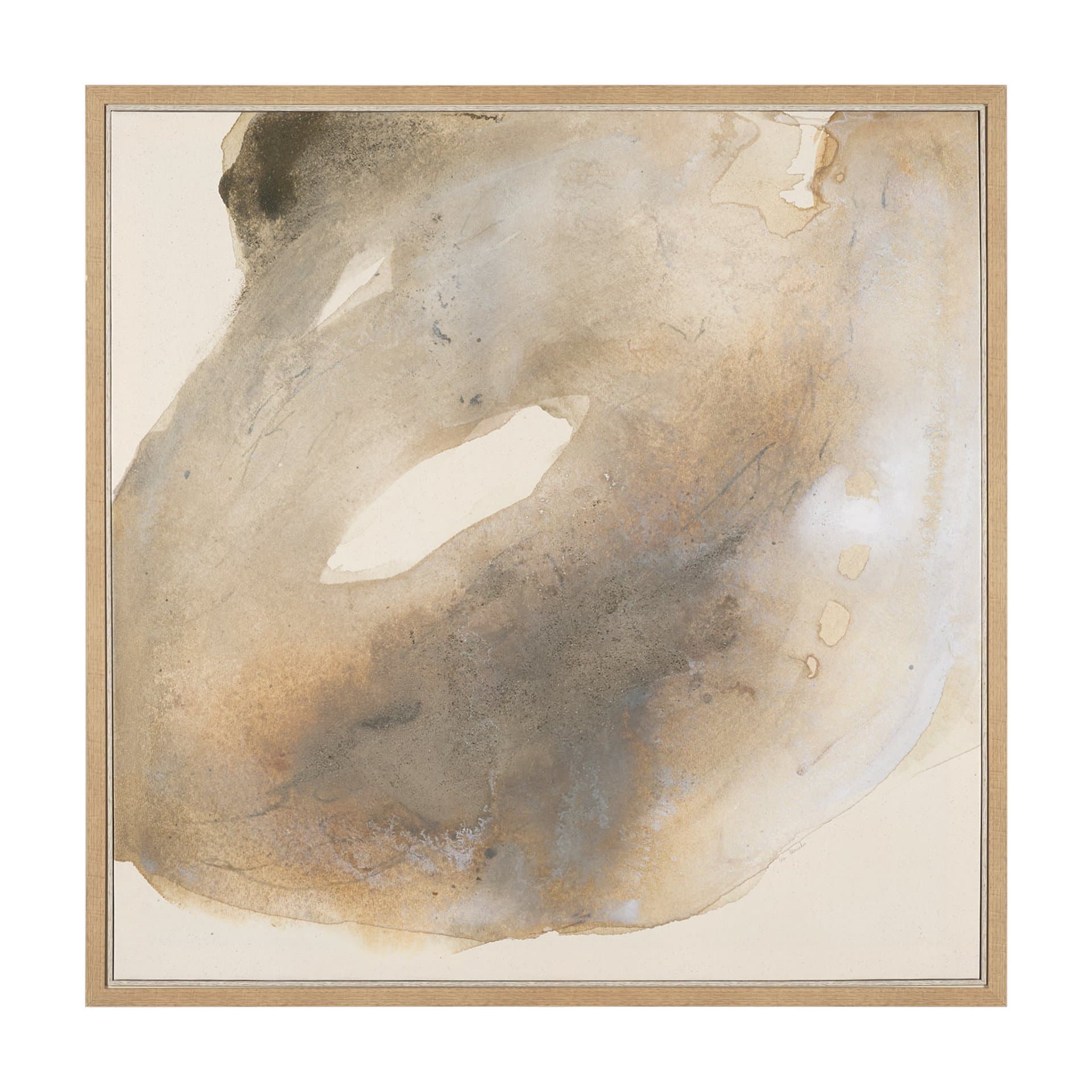 Aura by Ira Havuka Hand-Embellished Textured Framed Canvas Artwork — product photograph