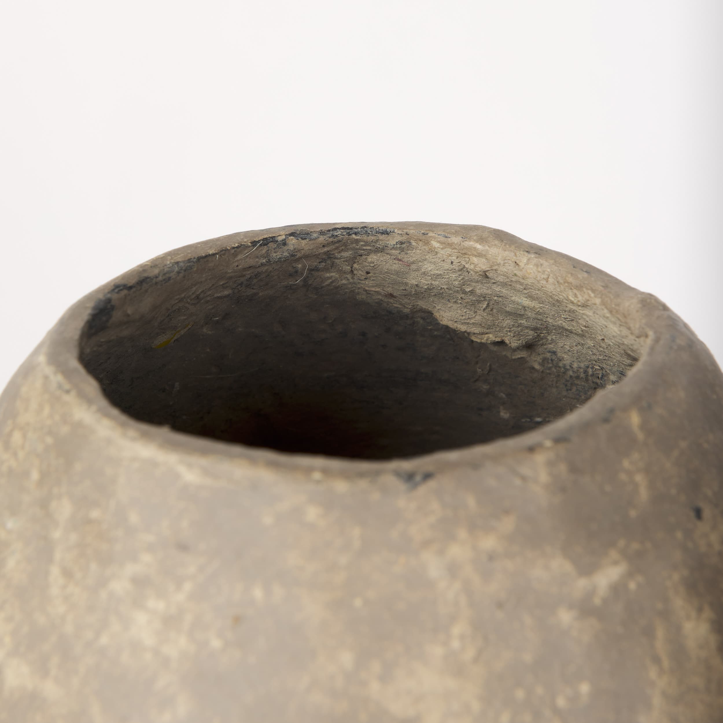 Rundal Large Gray Paper Mache Vase — product photograph