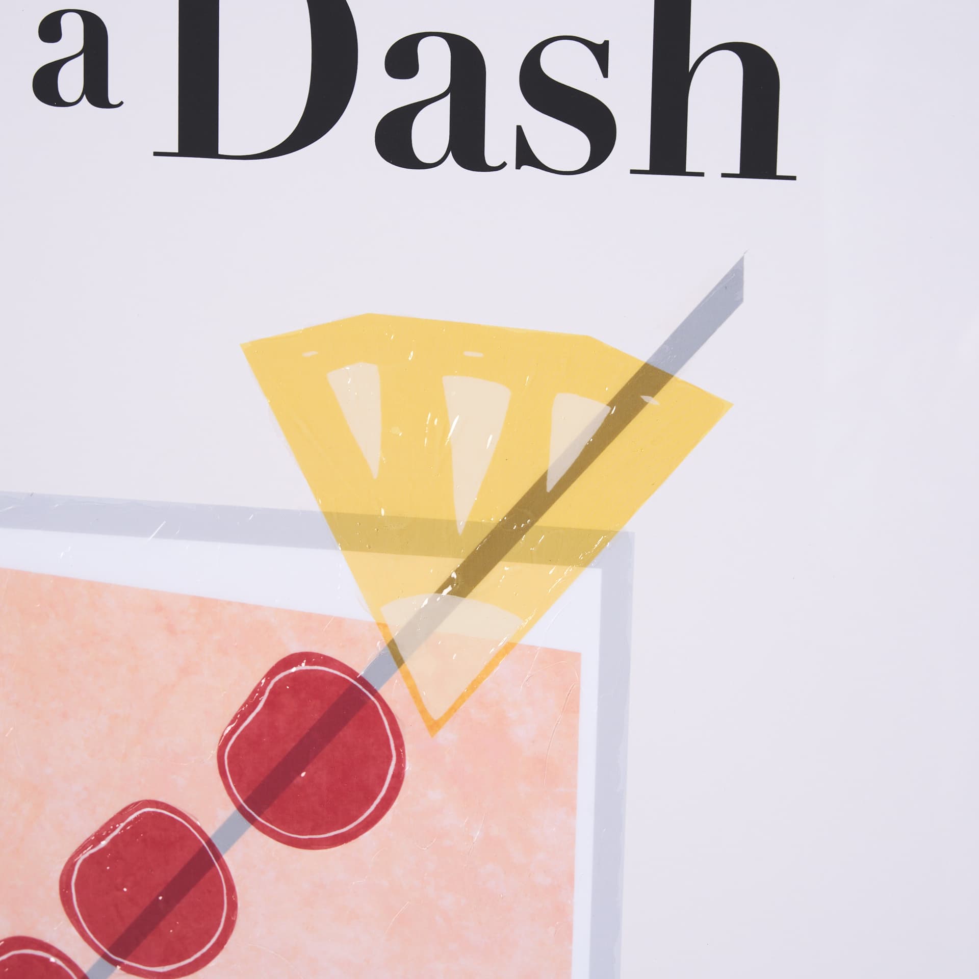 Three Dots and a Dash by Mercana Studio a Hand Embellished Textured Framed Art Print under Glass — product photograph