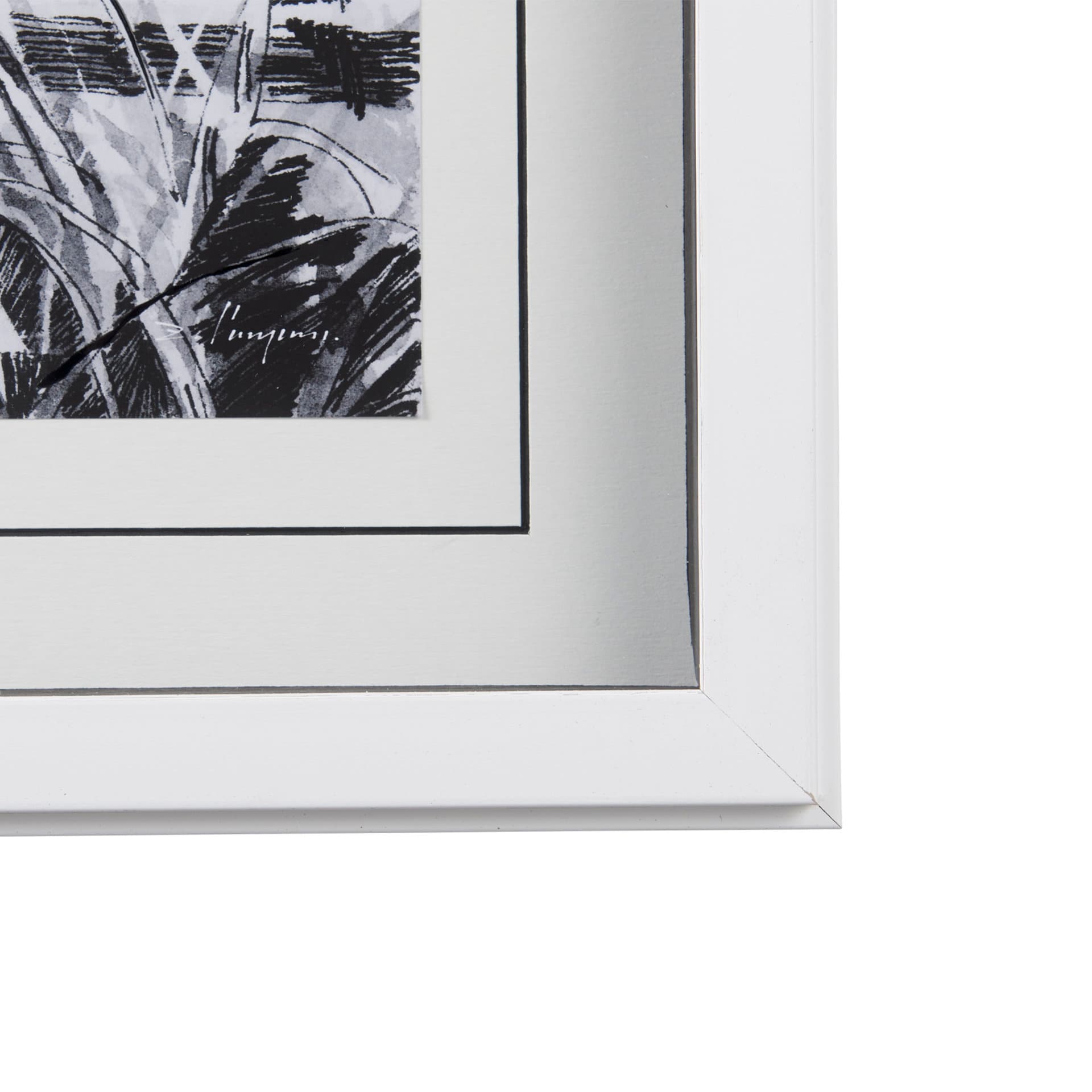 Farm View II by Mercana Studio a Hand Embellished Textured Framed Art Print Matted under Glass — product photograph