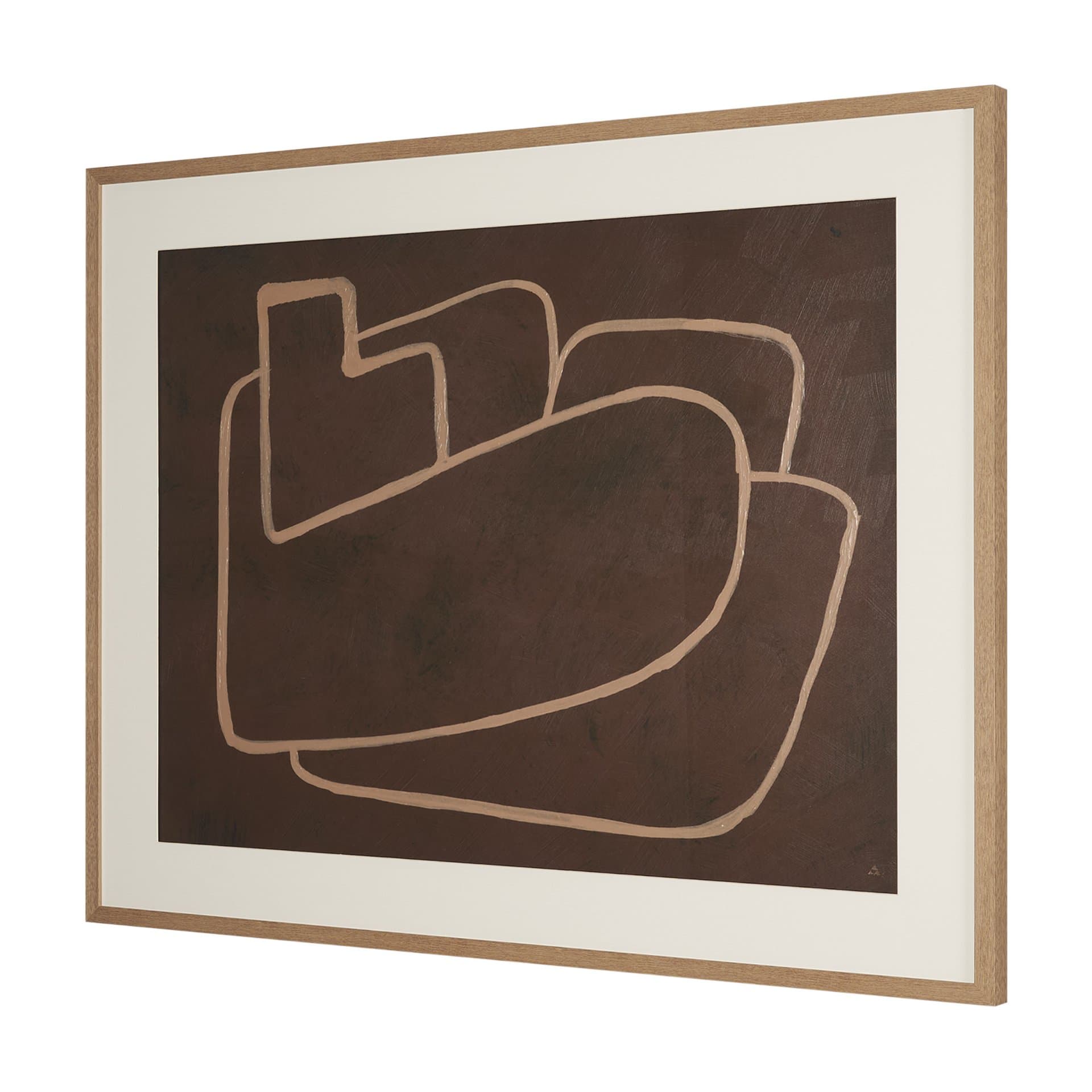 Fusion I by Mercana Studio Hand Embelished Textured Framed Artwork Matted under Glass — product photograph