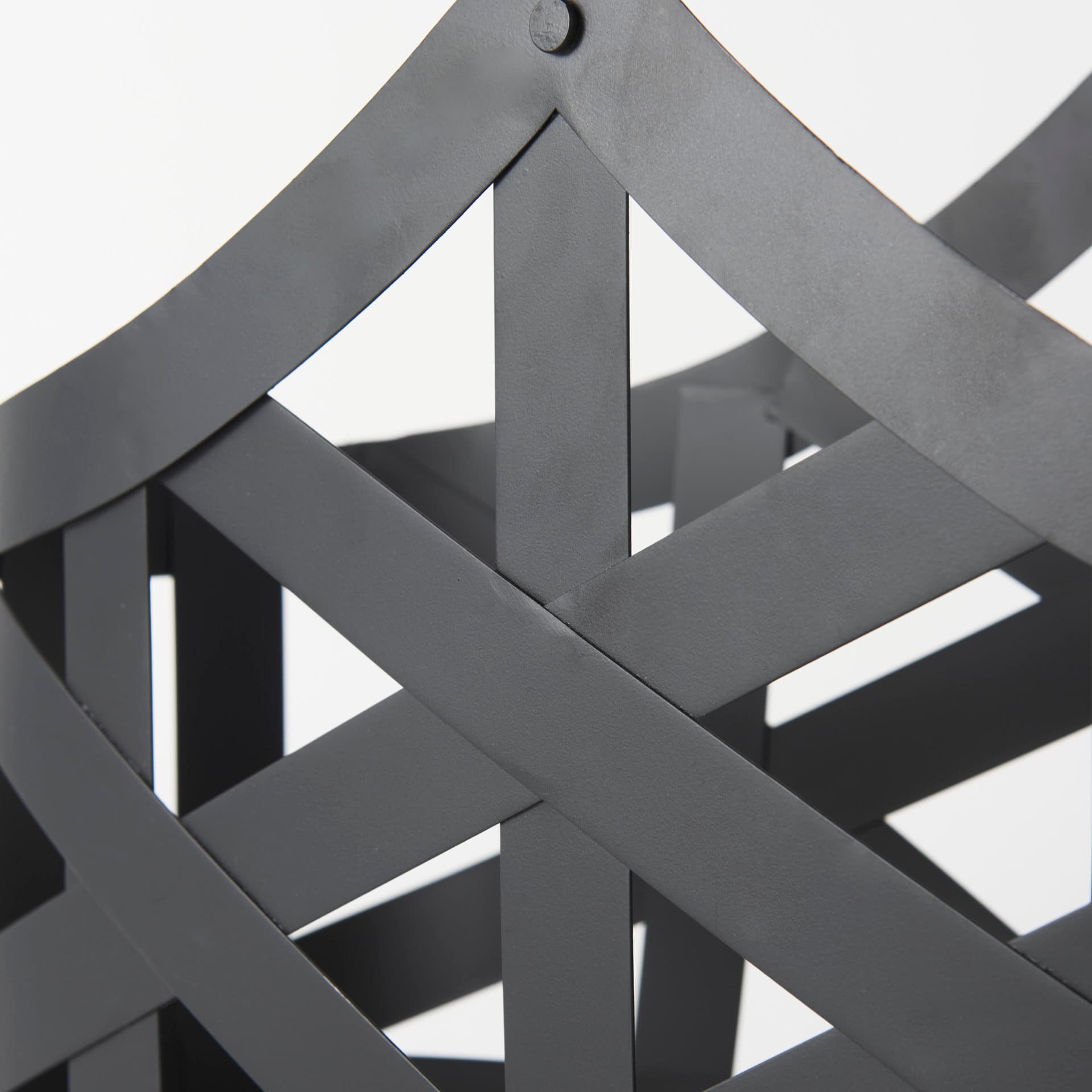 Tyrell (Set of 2) 23L x 11W; 18L x 8W Black Iron Metal Baskets — product photograph