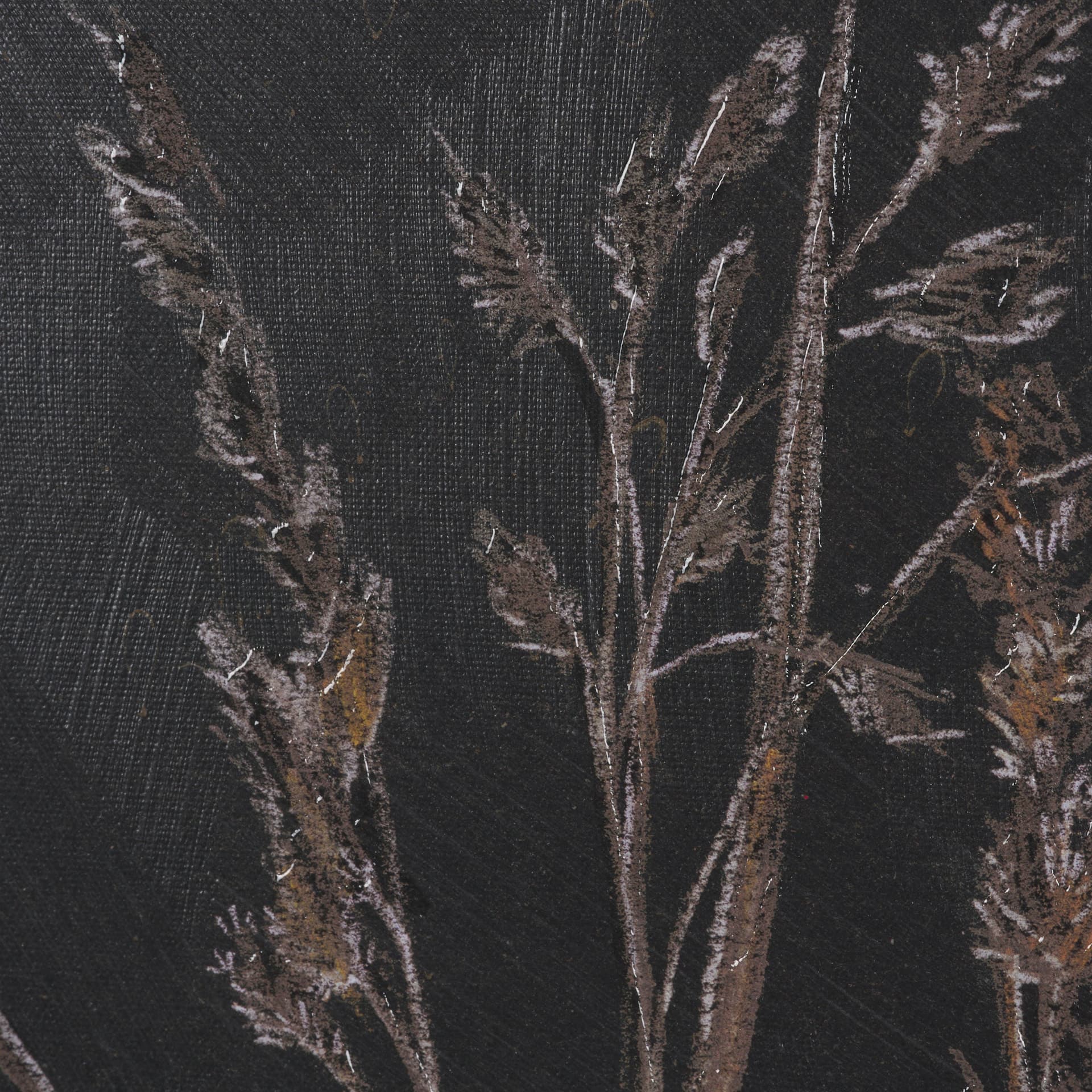 Golden Grasses IV by Mercana Studio Hand Embelished Textured Framed Artwork Matted — product photograph