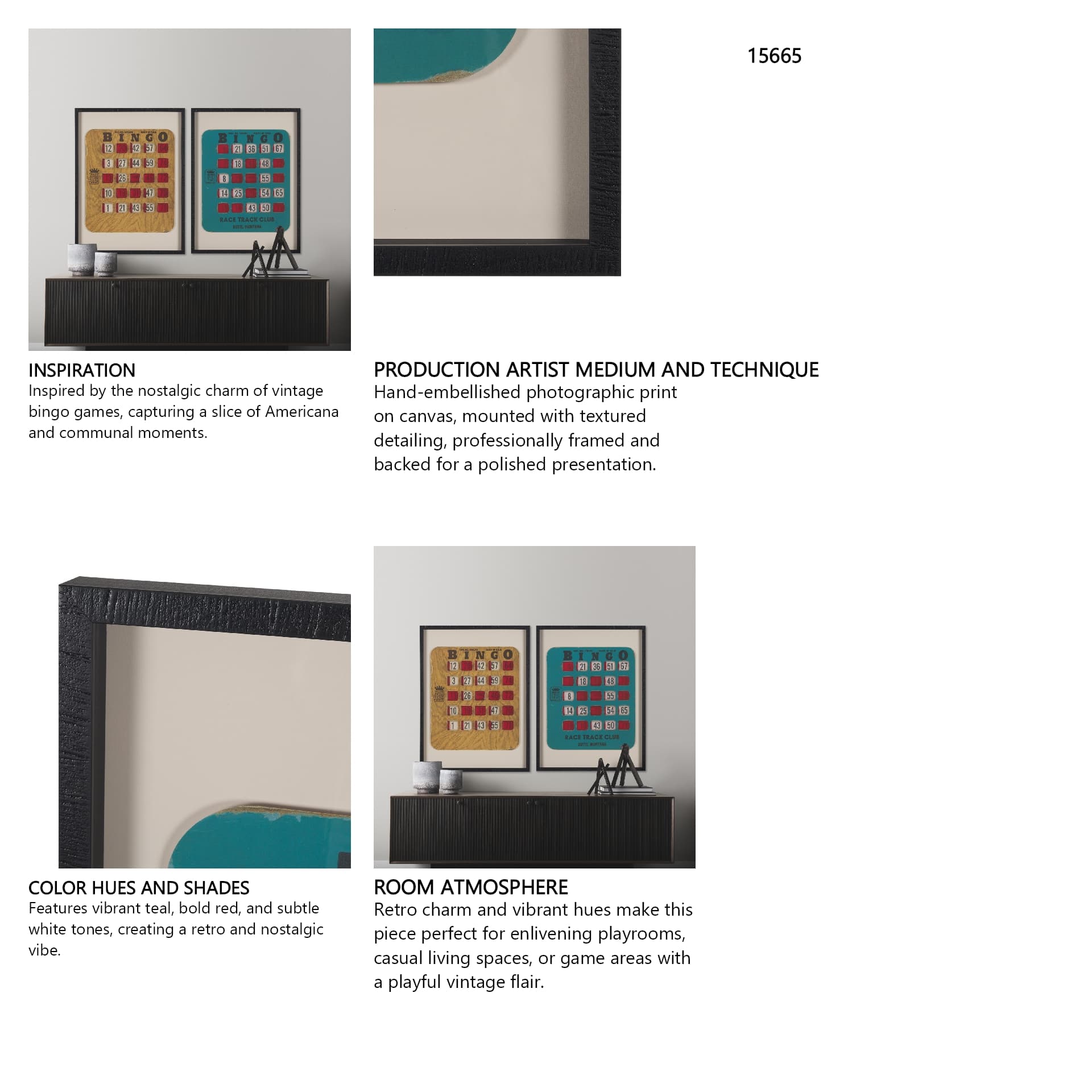 Chasing Numbers II by Zap Studio a Framed Art Print Matted under Glass — in a styled room