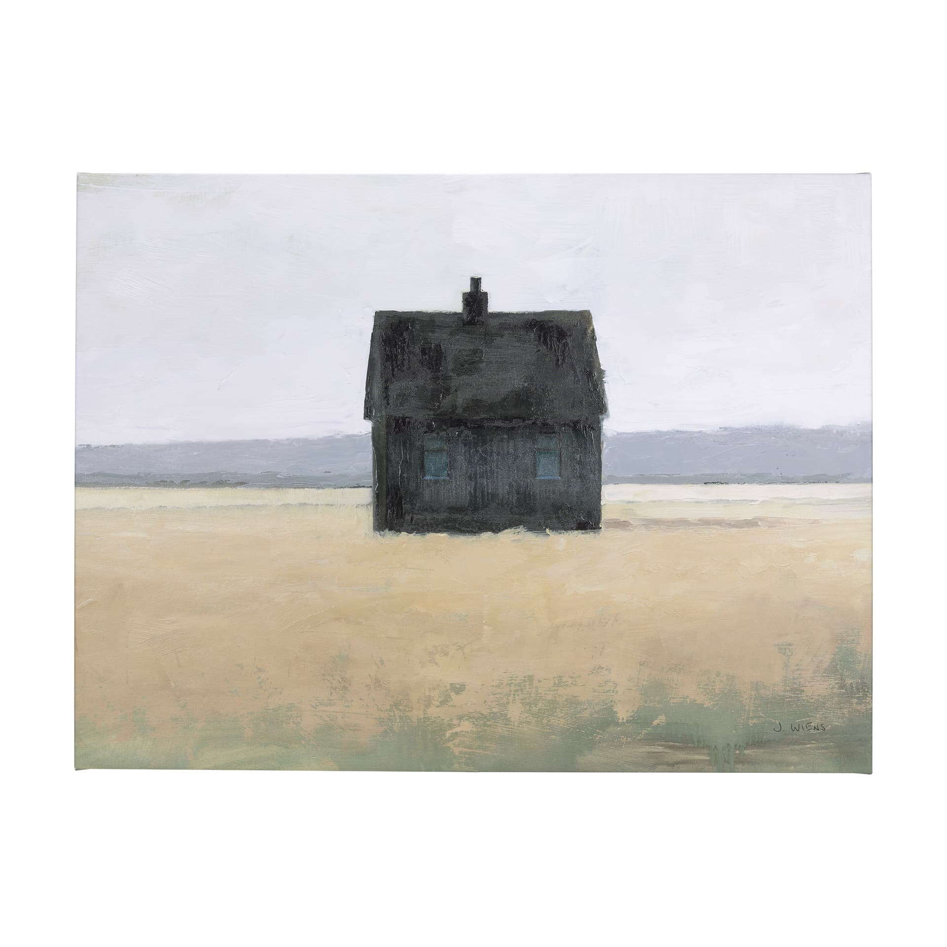 Lonely Landscape II by Mercana Studio a Hand Embellished Textured Canvas — product photograph