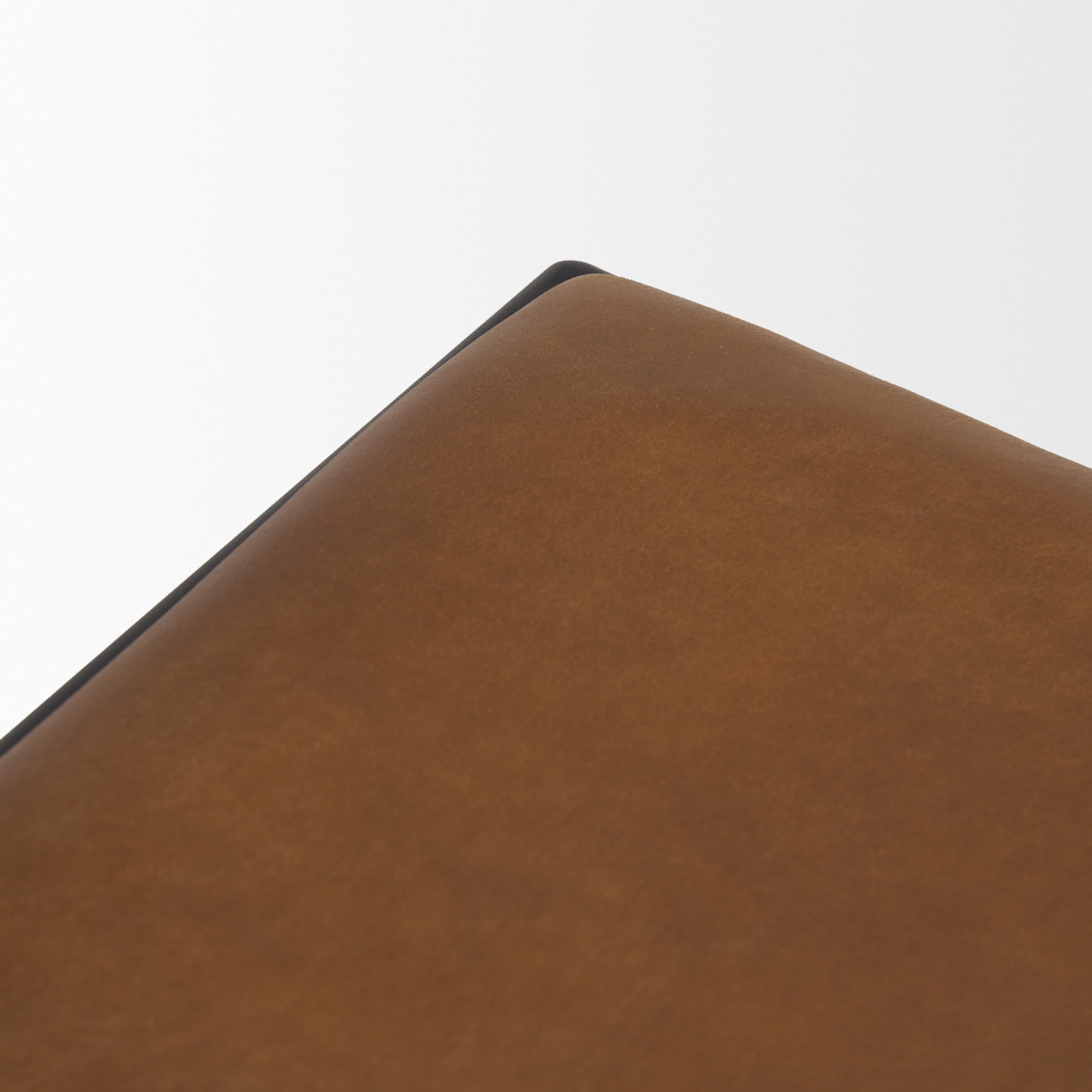 Taniel Brown Leather w/ Black Metal Stool — product photograph