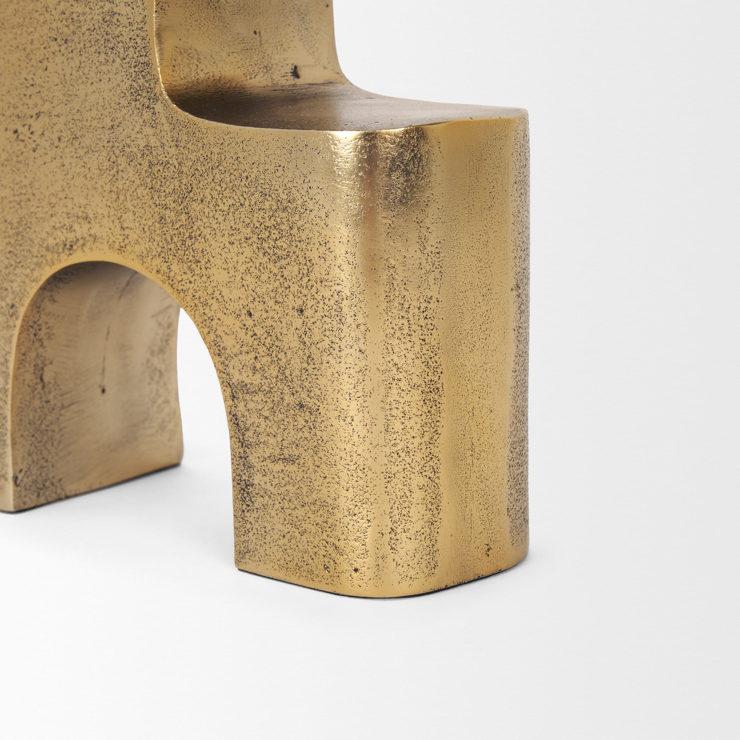 Renni Antiqued Brass Large Decorative Sculpture — product photograph