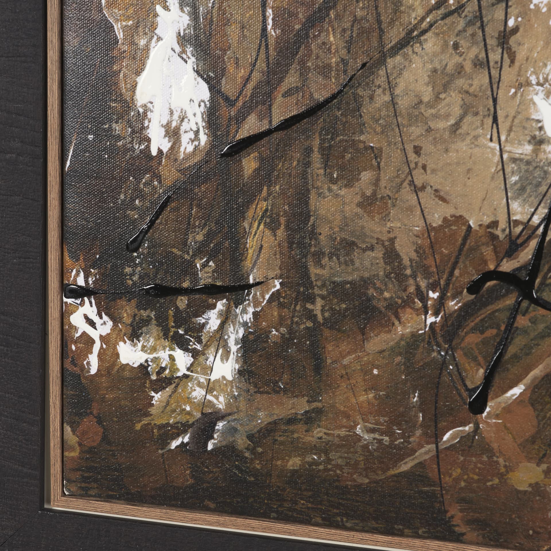 Chaos & Order II by Chad Warren a Hand Embellished Textured Framed Canvas — product photograph