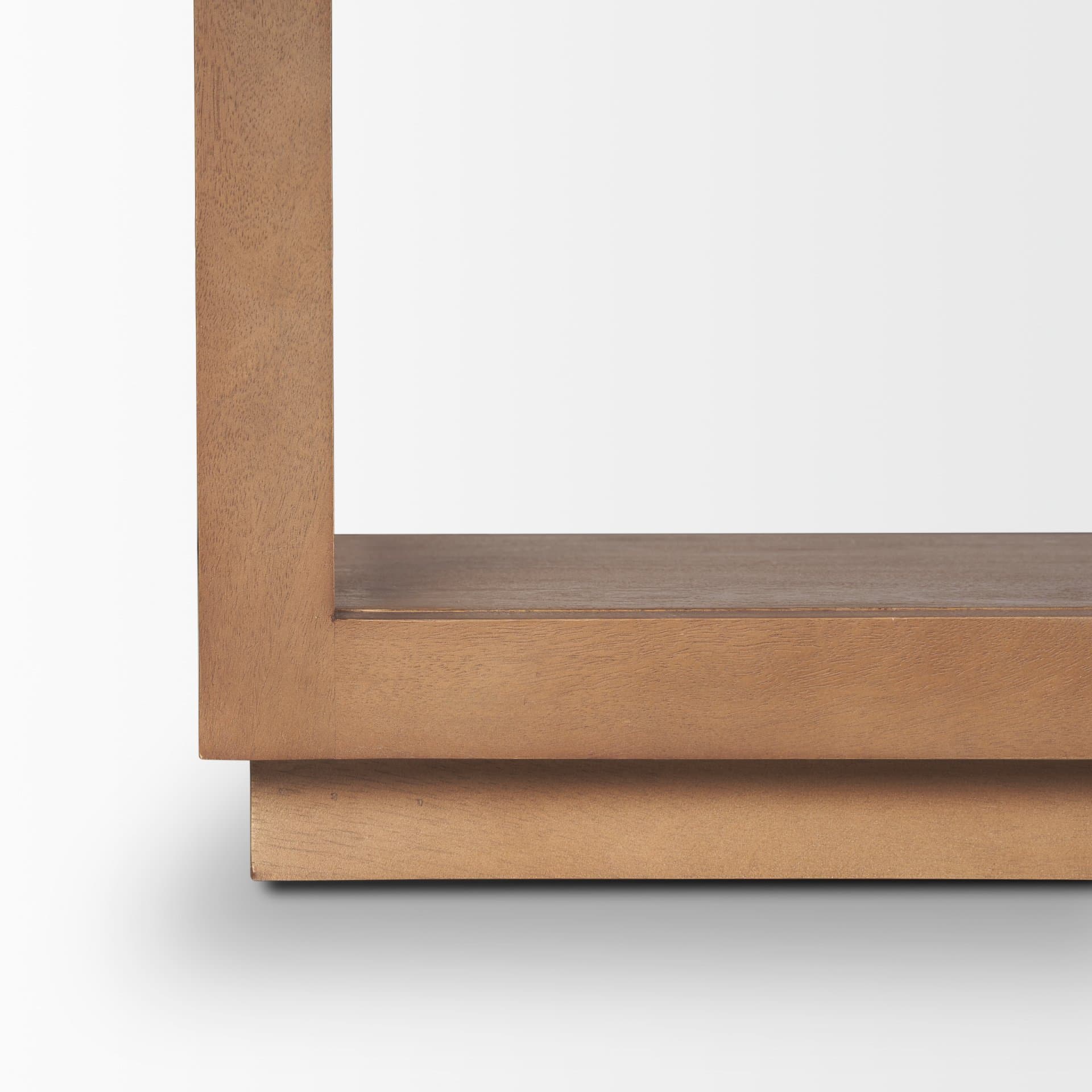 Bela 80" Medium Brown Wood Arched Console Table — product photograph