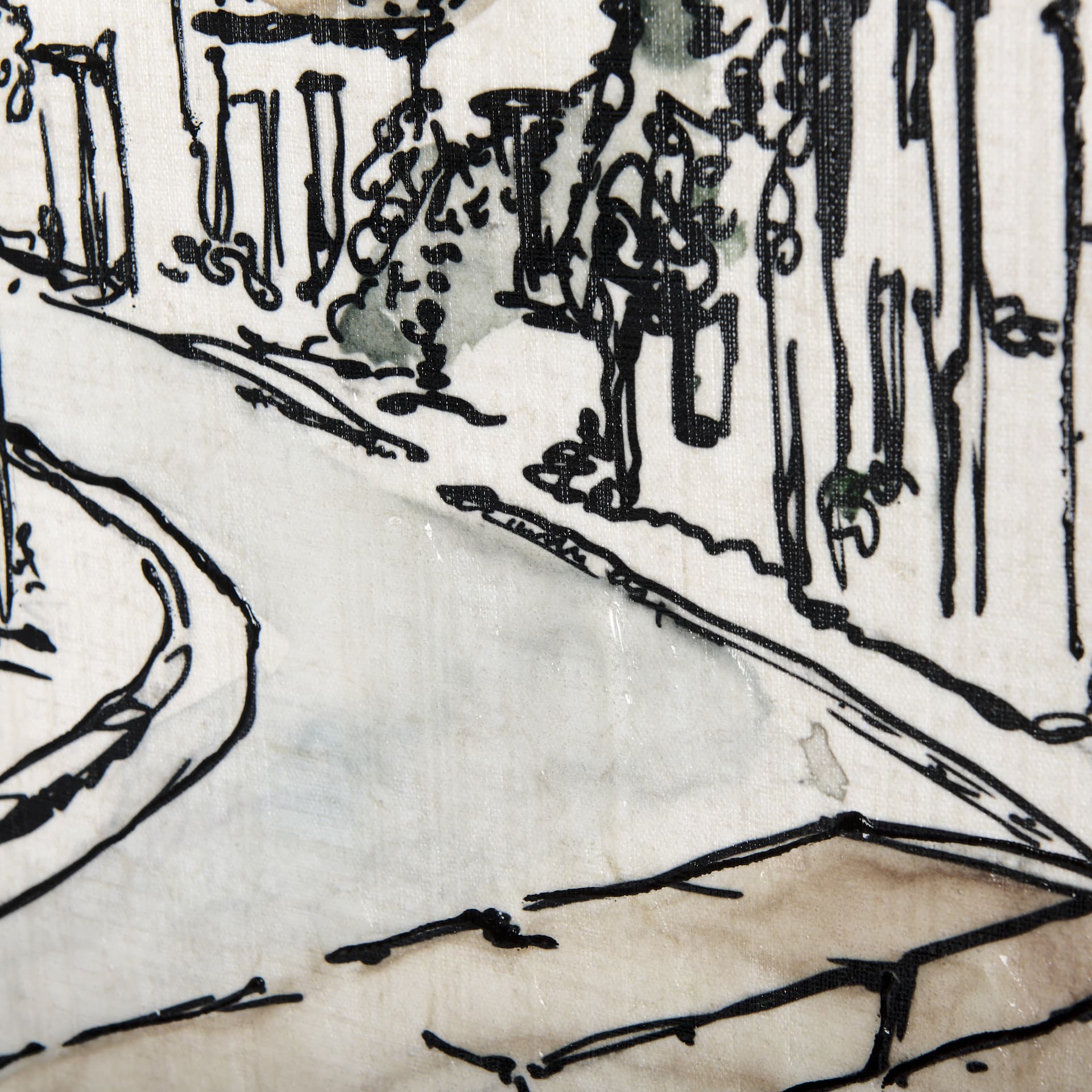 Travel Memories VI by Mercana Studio a Hand Embellished Textured Canvas — product photograph