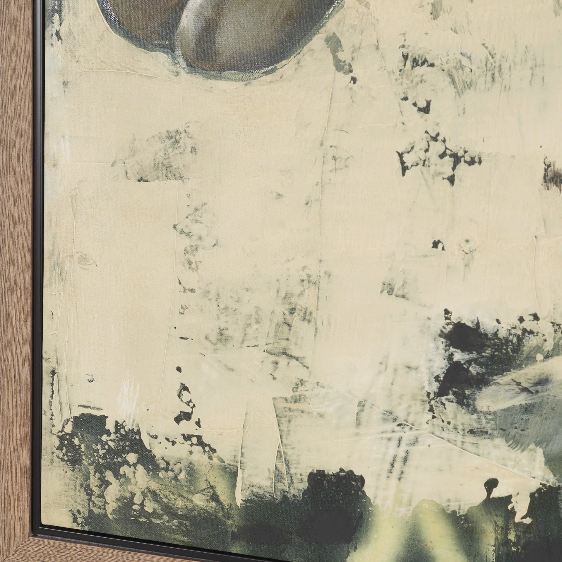 In Profile 2 by Sarah Helser Hand-Embellished Textured Framed Canvas Artwork — product photograph