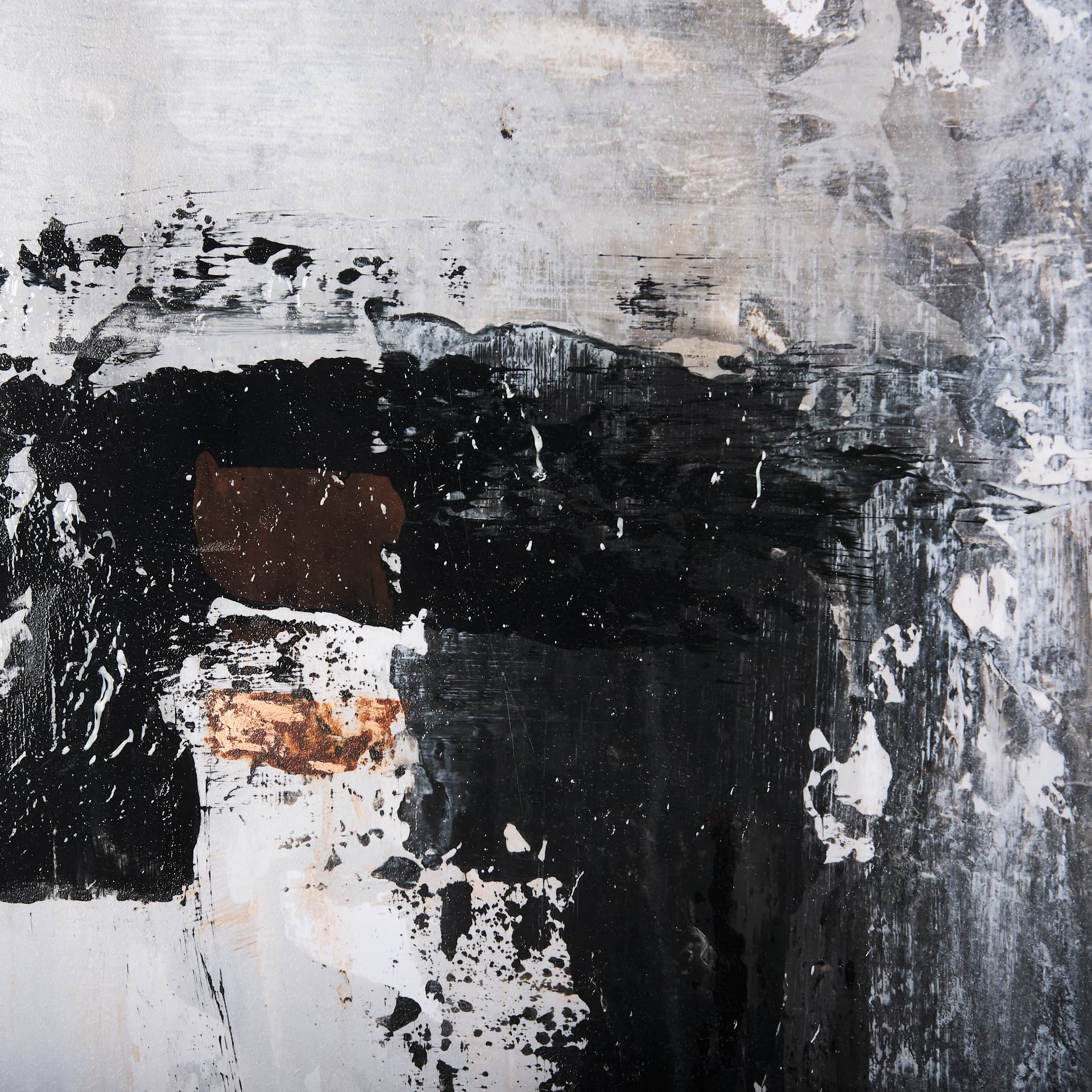 The Fog I by Mercana Studio a Hand Embellished Textured Framed Art Print Matted under Glass — product photograph