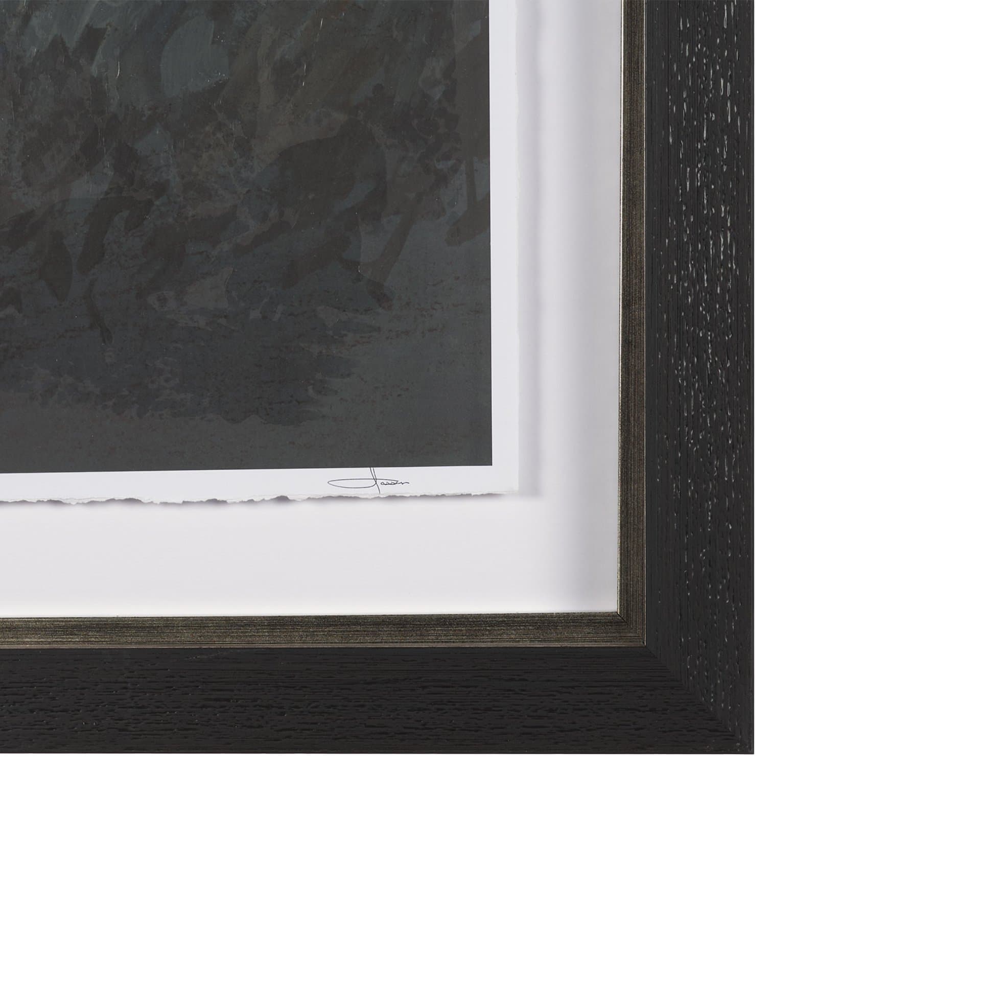 Winter Shadow by Mercana Studio Hand Embelished Framed Artwork Matted under Glass — product photograph
