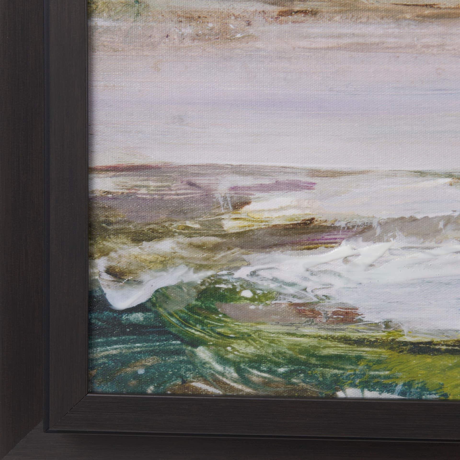 Sea View by Mercana Studio a Hand Embellished Textured Framed Canvas — product photograph