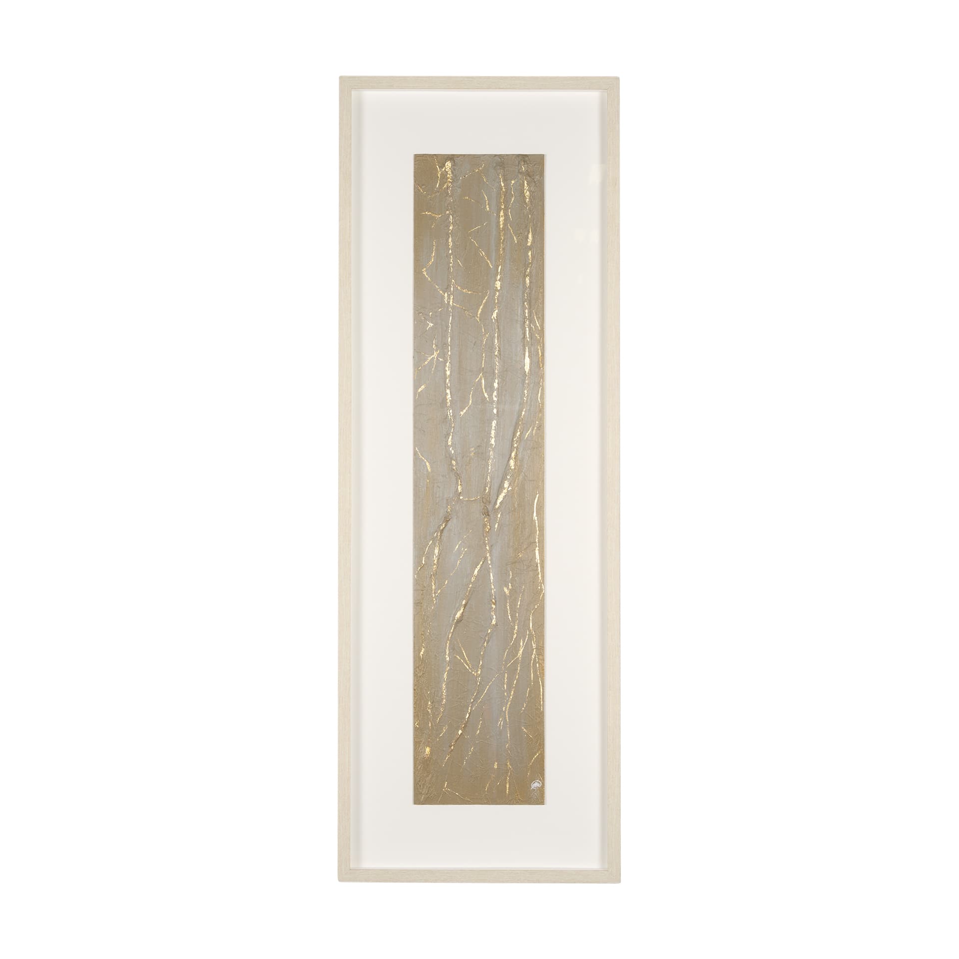 Taupe Expression by Studio M a handmade Original Framed 3D Textured Artwork under Glass — product photograph