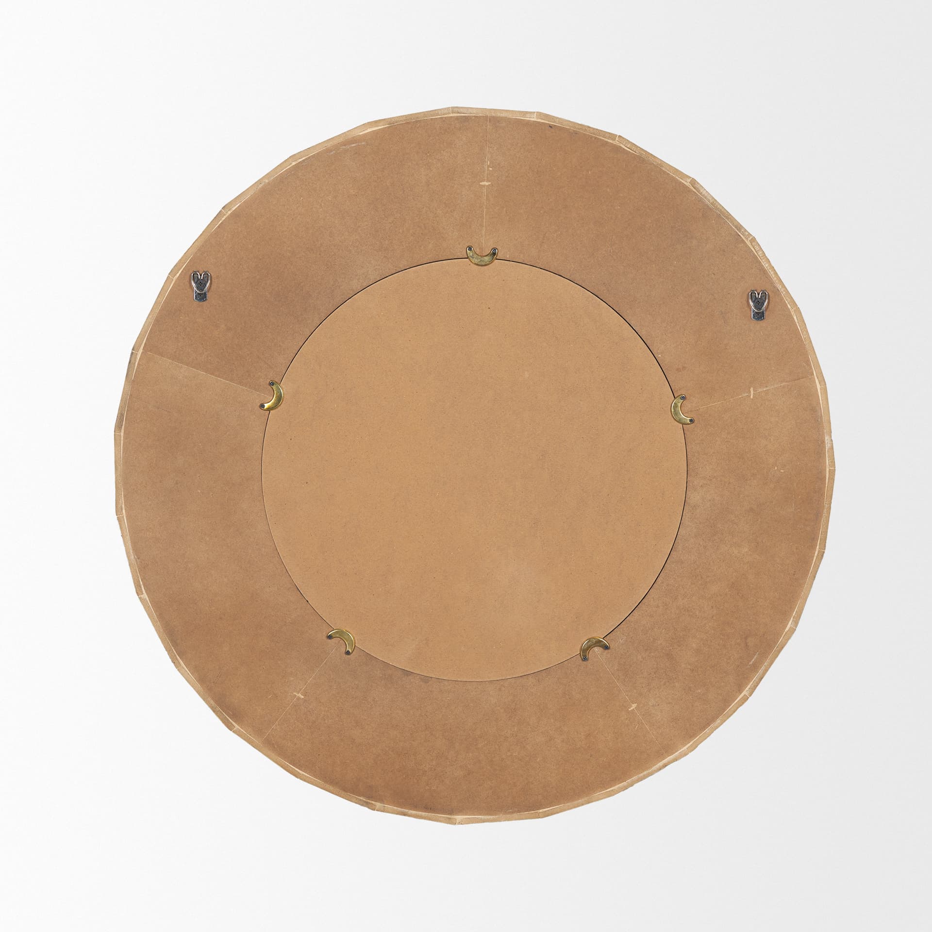 Ranela Black Beaded Wooden Wall Mirror — product photograph