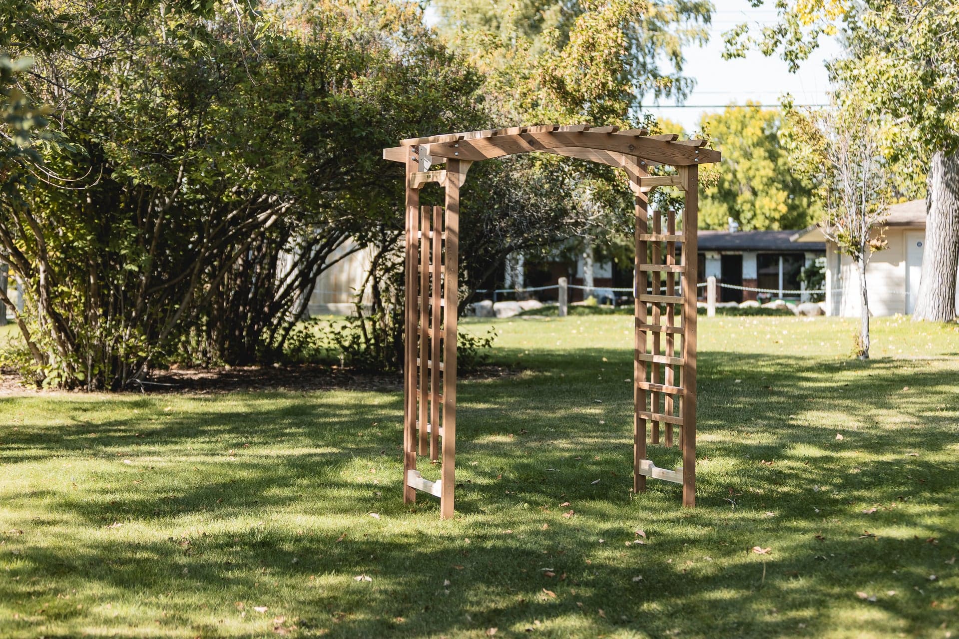 6-Ft Cedar Garden Arbor — product photograph