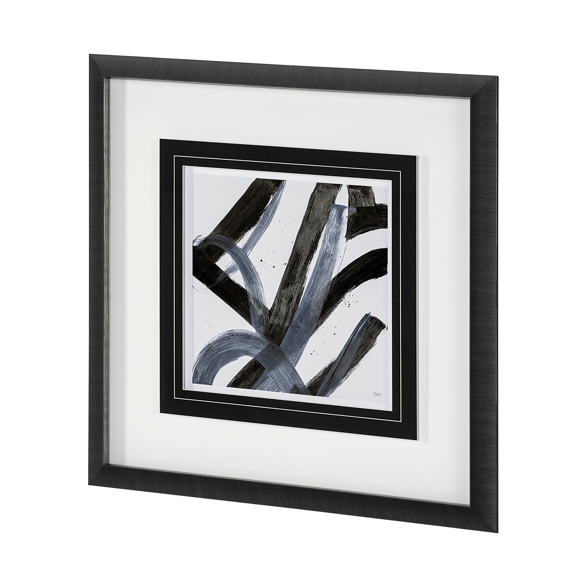 Low Storm I by Mercana Studio a Hand Embellished Textured Framed Art Print Matted under Glass — product photograph