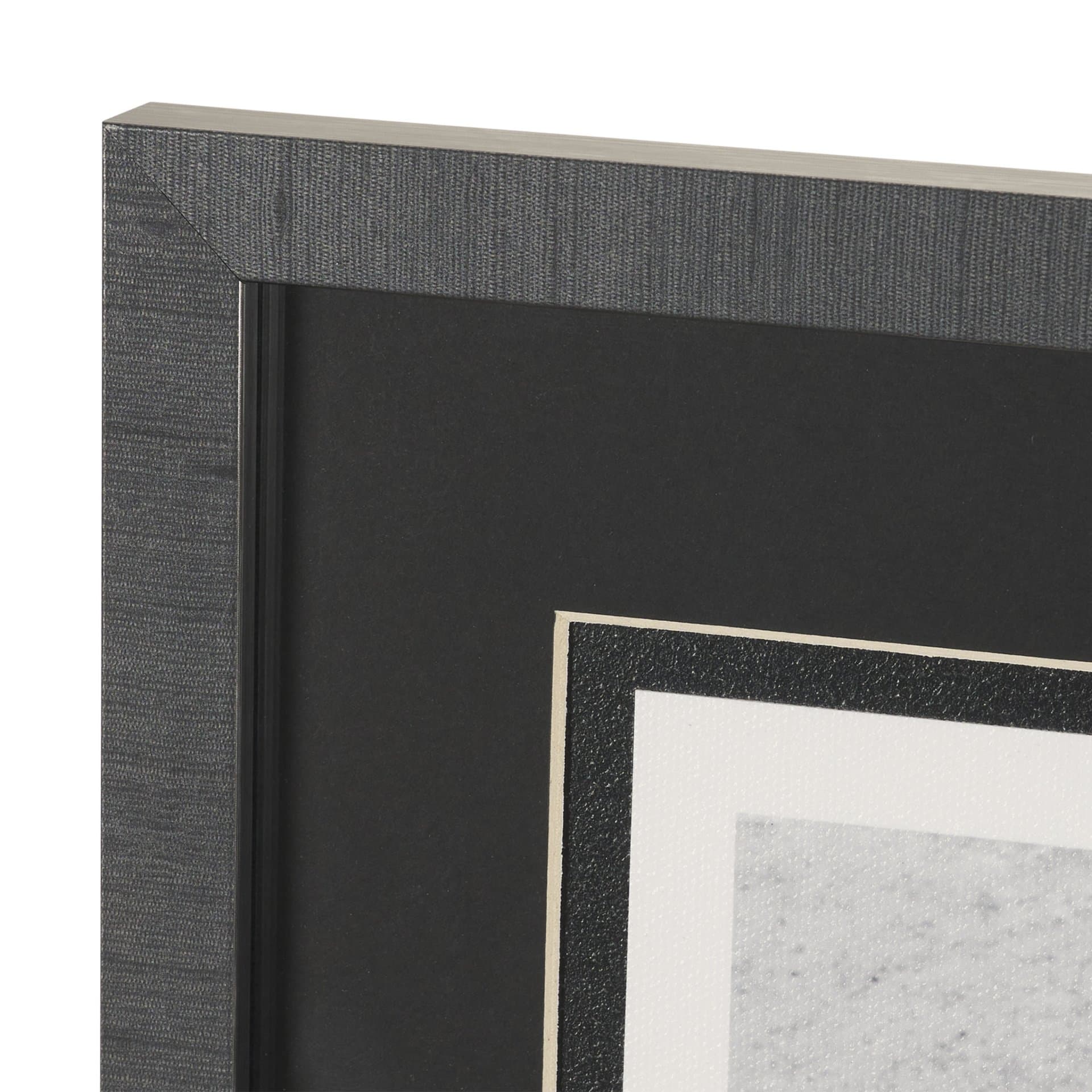 Rural Rows (Set of 6) by The Chelsea Collection Textured Framed Art Print Matted under Glass — product photograph