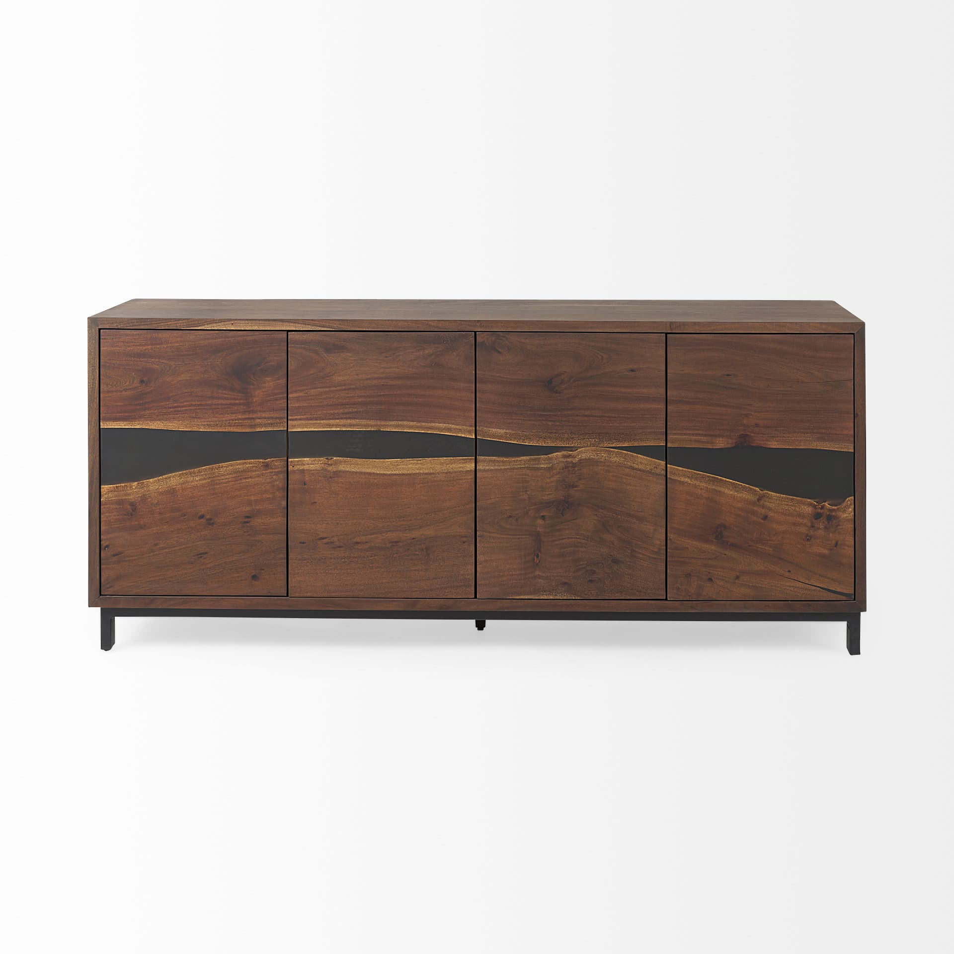 Hemlock 69L x 18W x 30H Brown Wood Sideboard — product photograph
