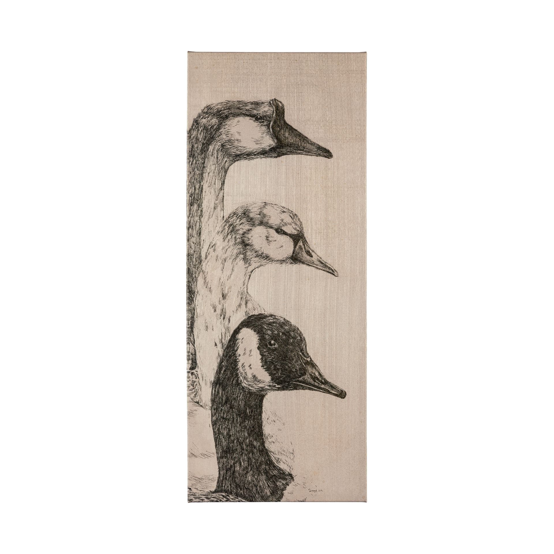 Three is a Crowd II by Mercana Studio a Hand Embellished Textured Canvas — product photograph