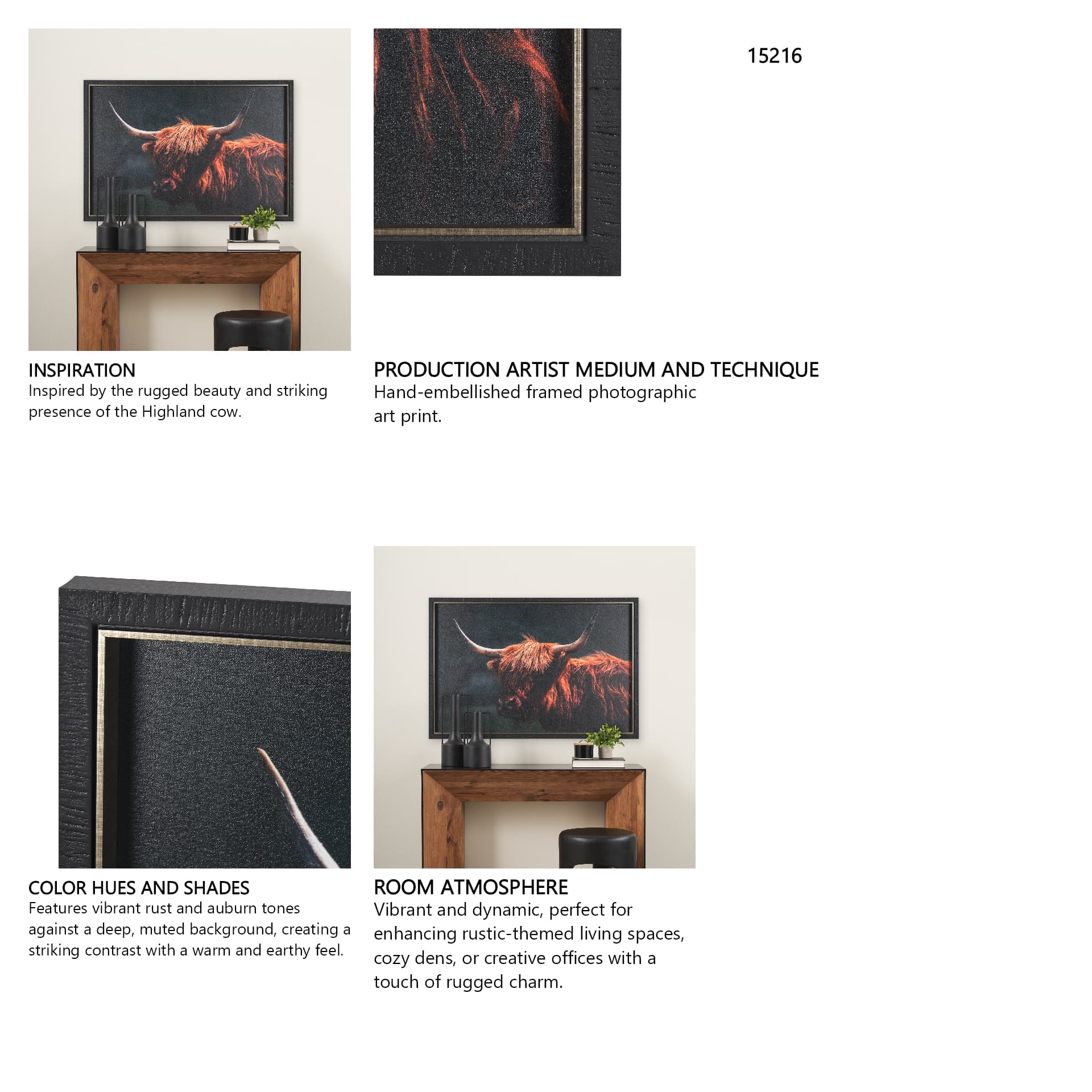 Fozzie by Chad Mackay a Hand Embellished Textured Framed Photo Art Print — in a styled room